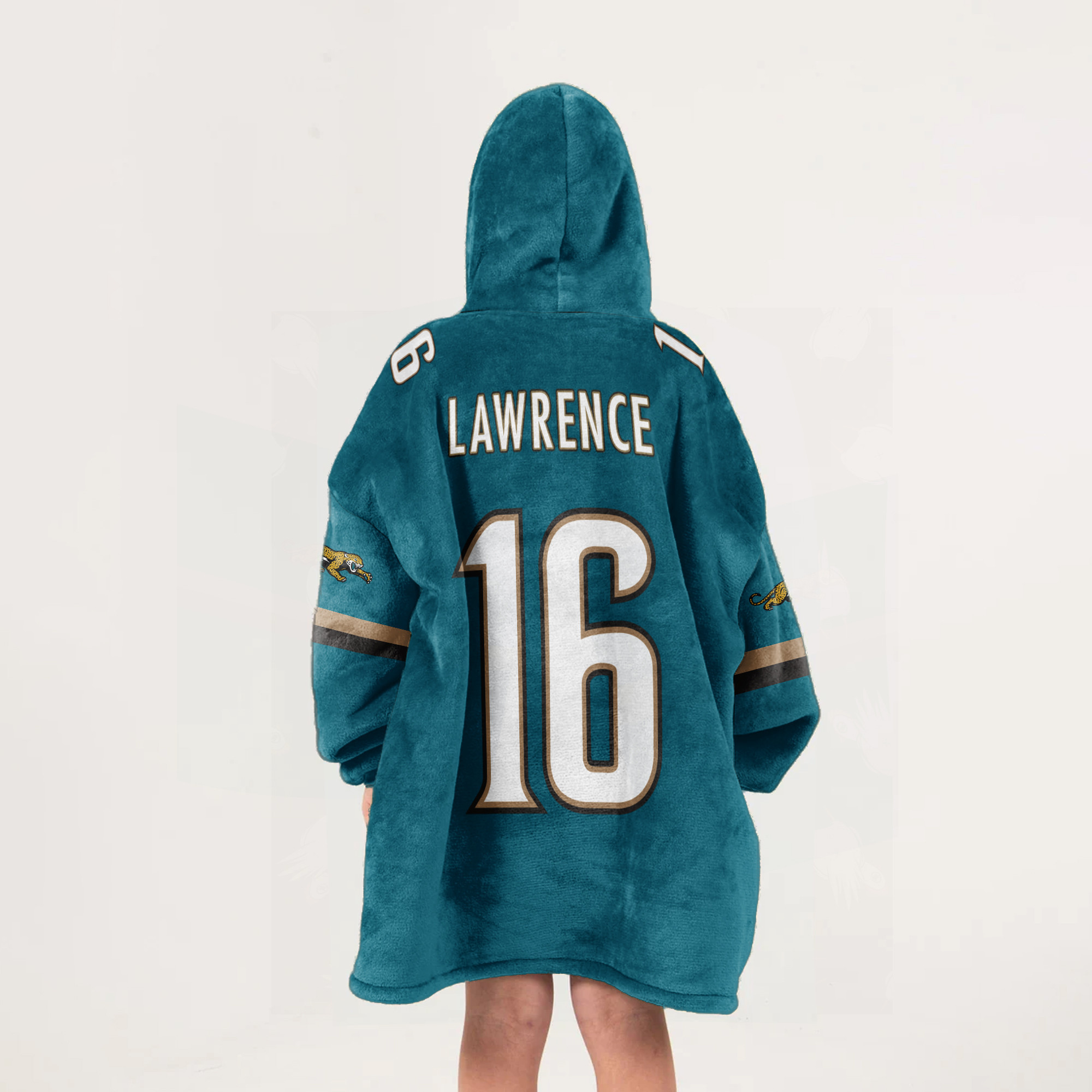 Adult TL 16 Jacksonville Jaguars Football Unisex Blanket Hoodie