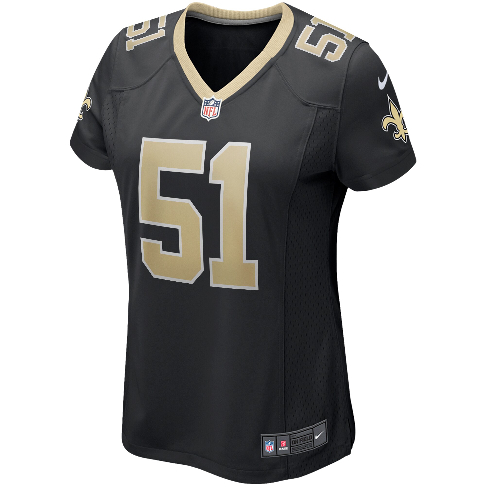 Cesar Ruiz New Orleans Saints Women's Game Jersey - Black