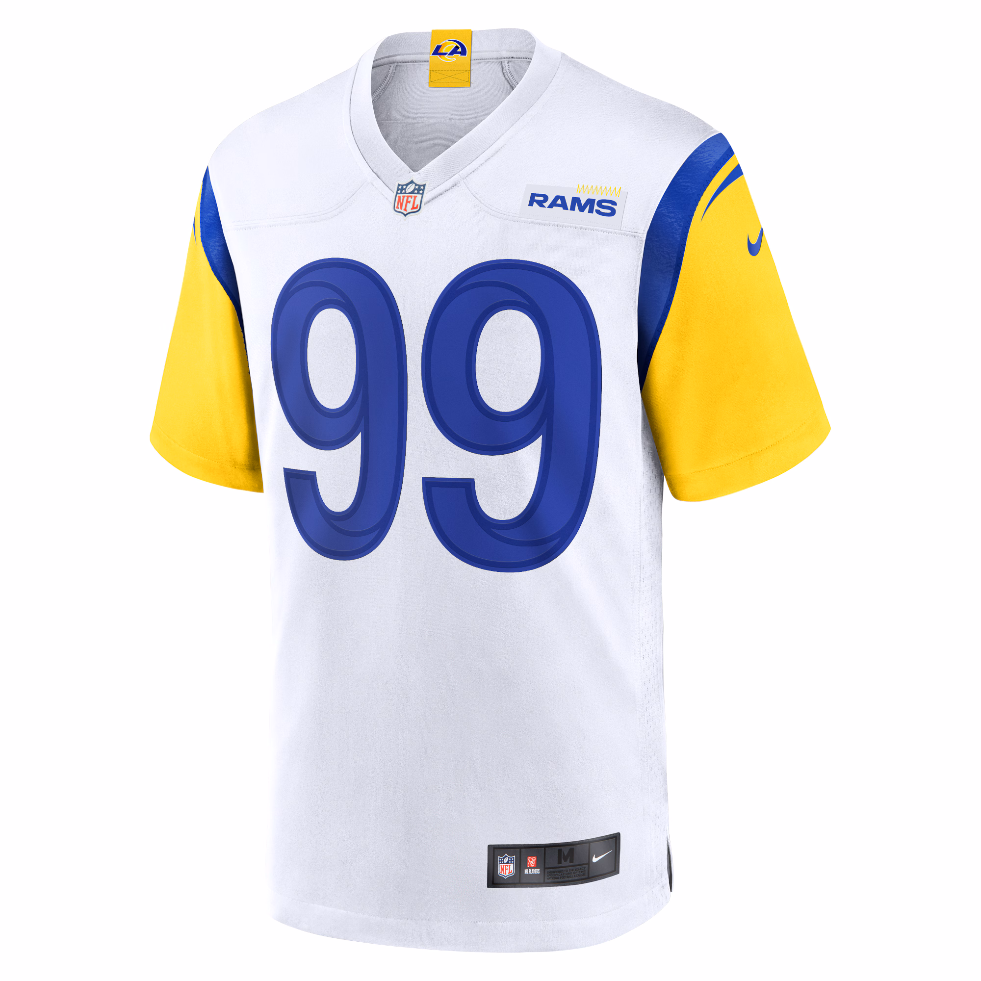 Aaron Donald Los Angeles Rams Game Jersey - Bone