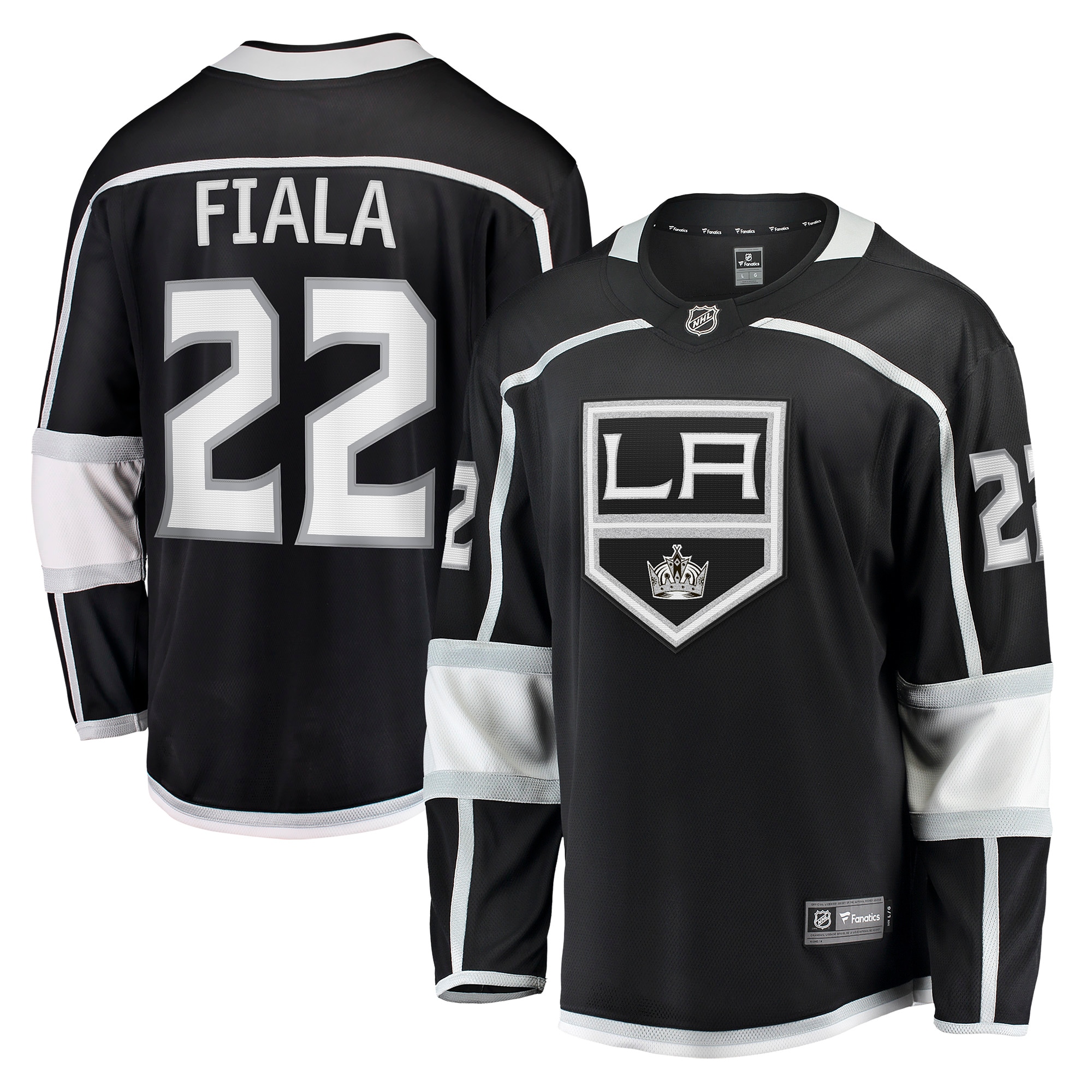 Kevin Fiala Los Angeles Kings Home Breakaway Player Jersey - Black