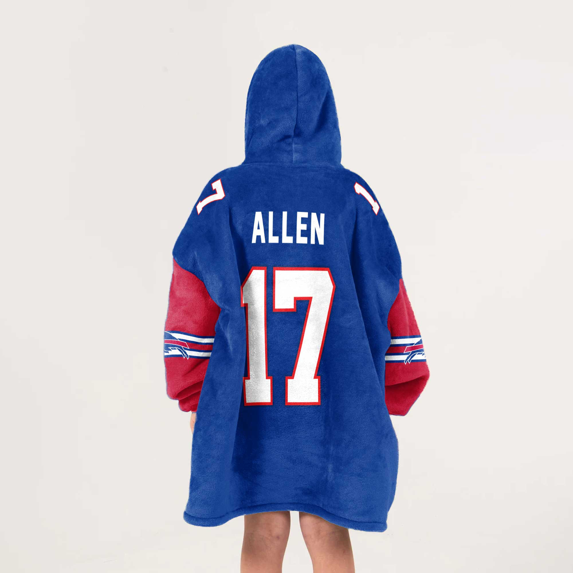 Kid Buffalo Football Unisex Blanket Hoodie