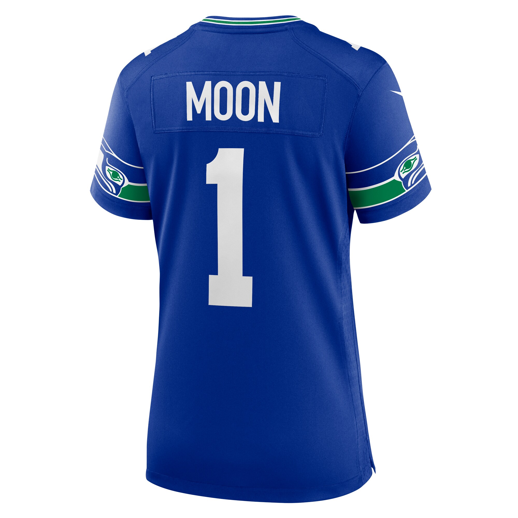 Warren Moon Seattle Seahawks Women's Throwback Retired Player Game Jersey - Royal