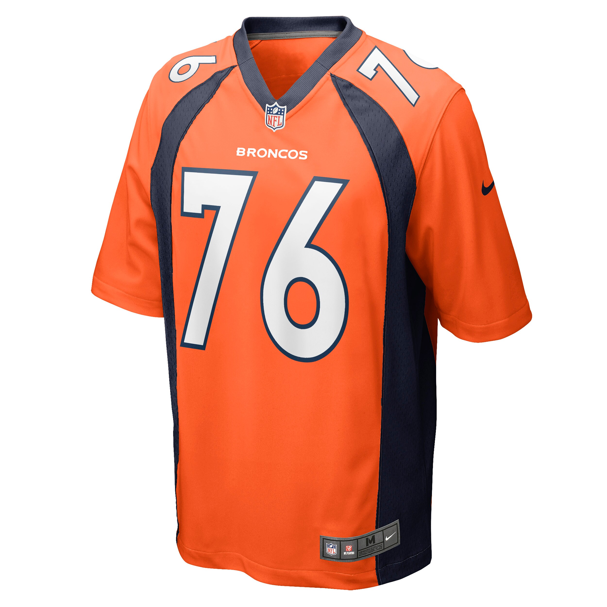 Calvin Anderson Denver Broncos  Game Jersey - Orange