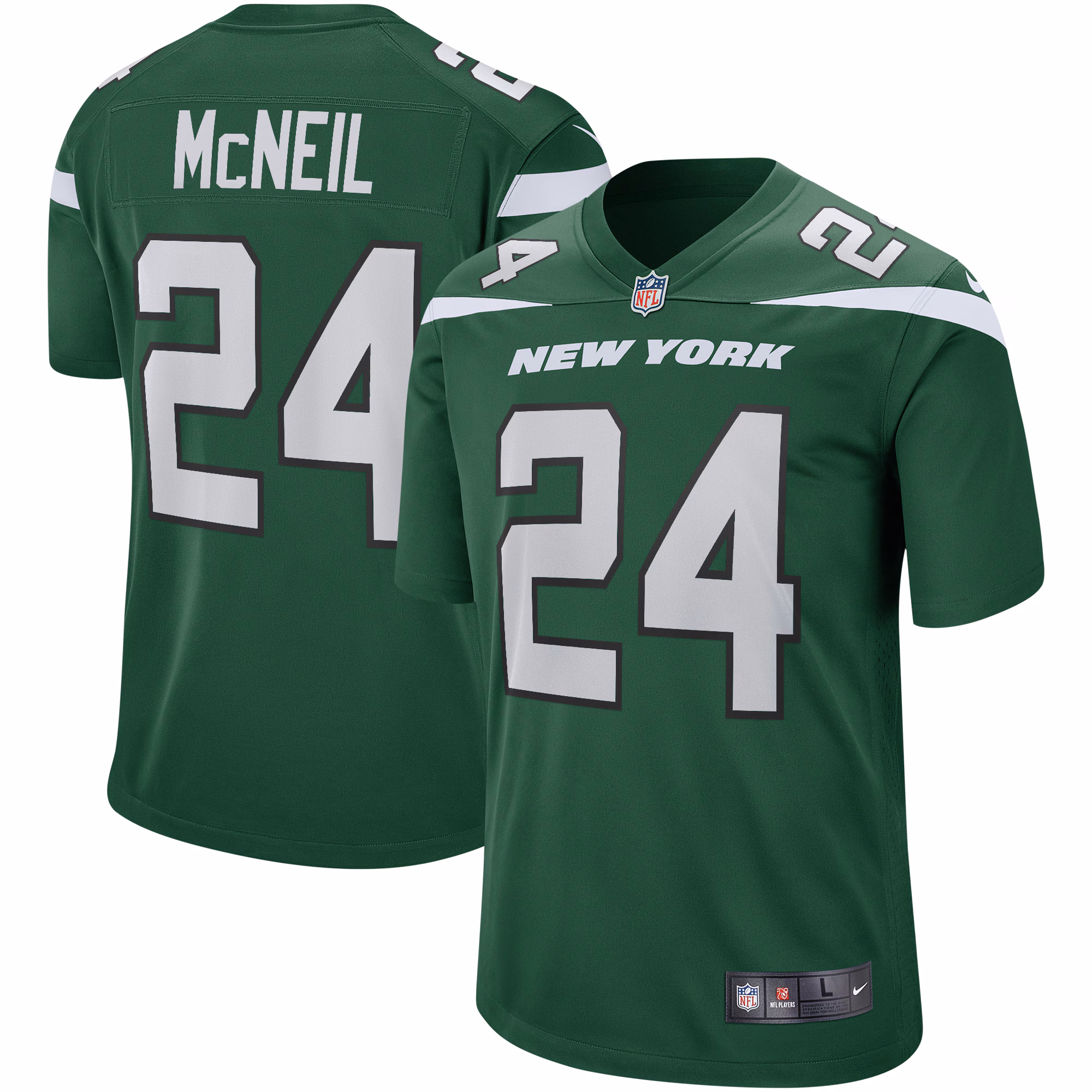 Freeman McNeil New York Jets Game Retired Player Jersey - Gotham Green