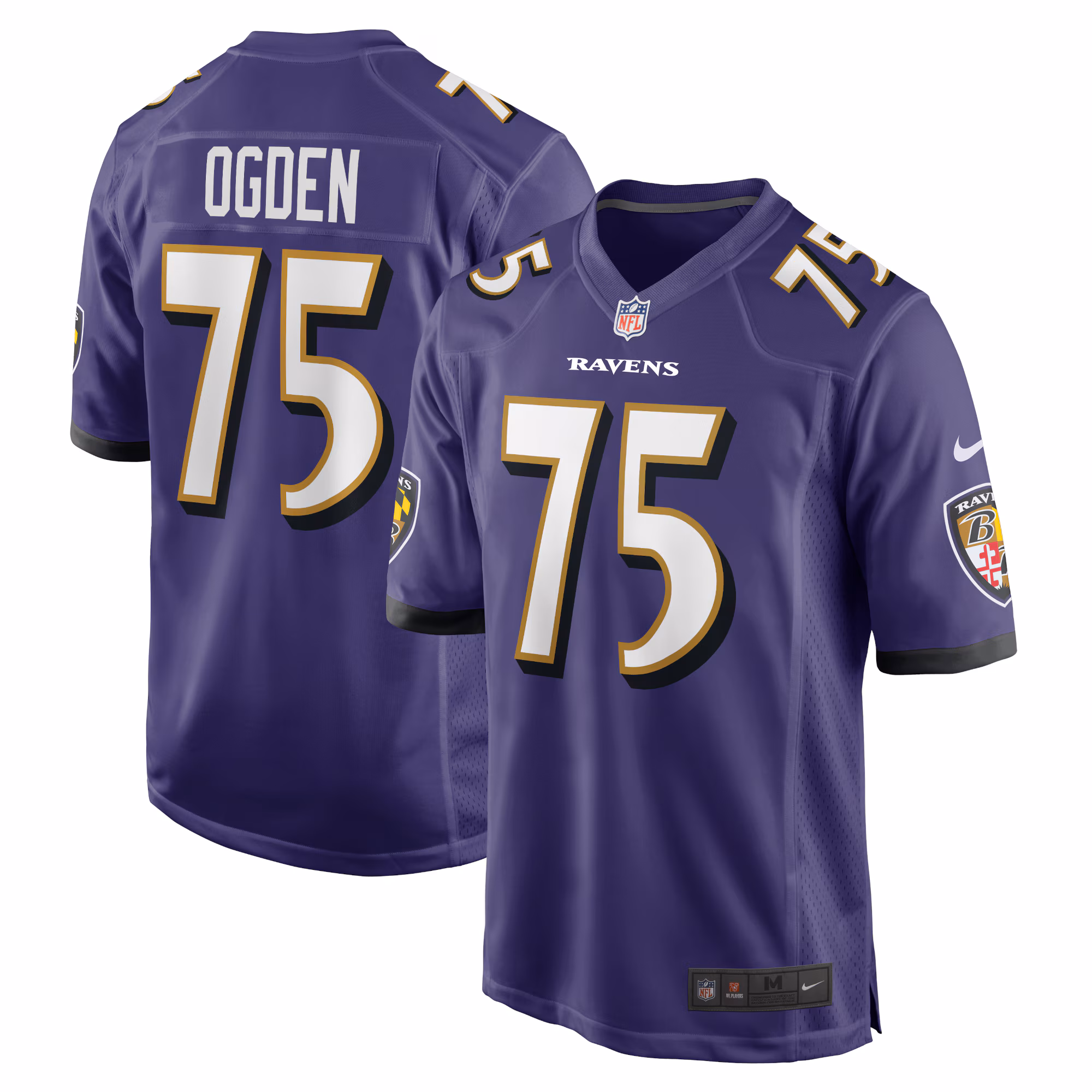 Jonathan Ogden Baltimore Ravens Retired Player Game Jersey - Purple