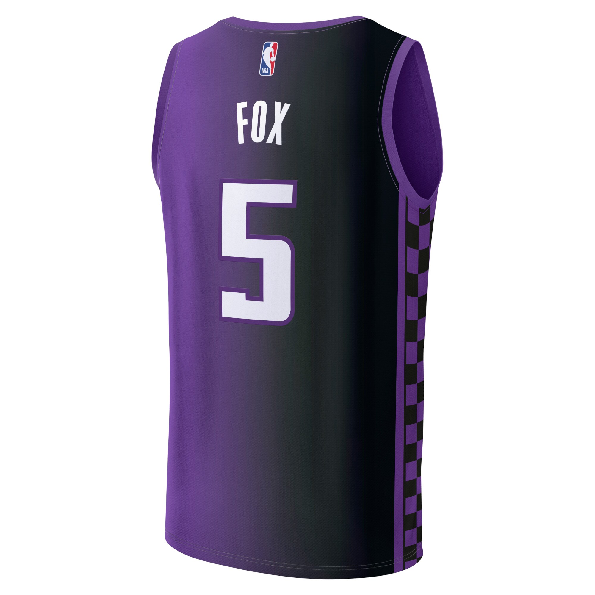 Men's Sacramento Kings De'Aaron Fox  Purple 2023/24 Fast Break Replica Jersey - Statement Edition
