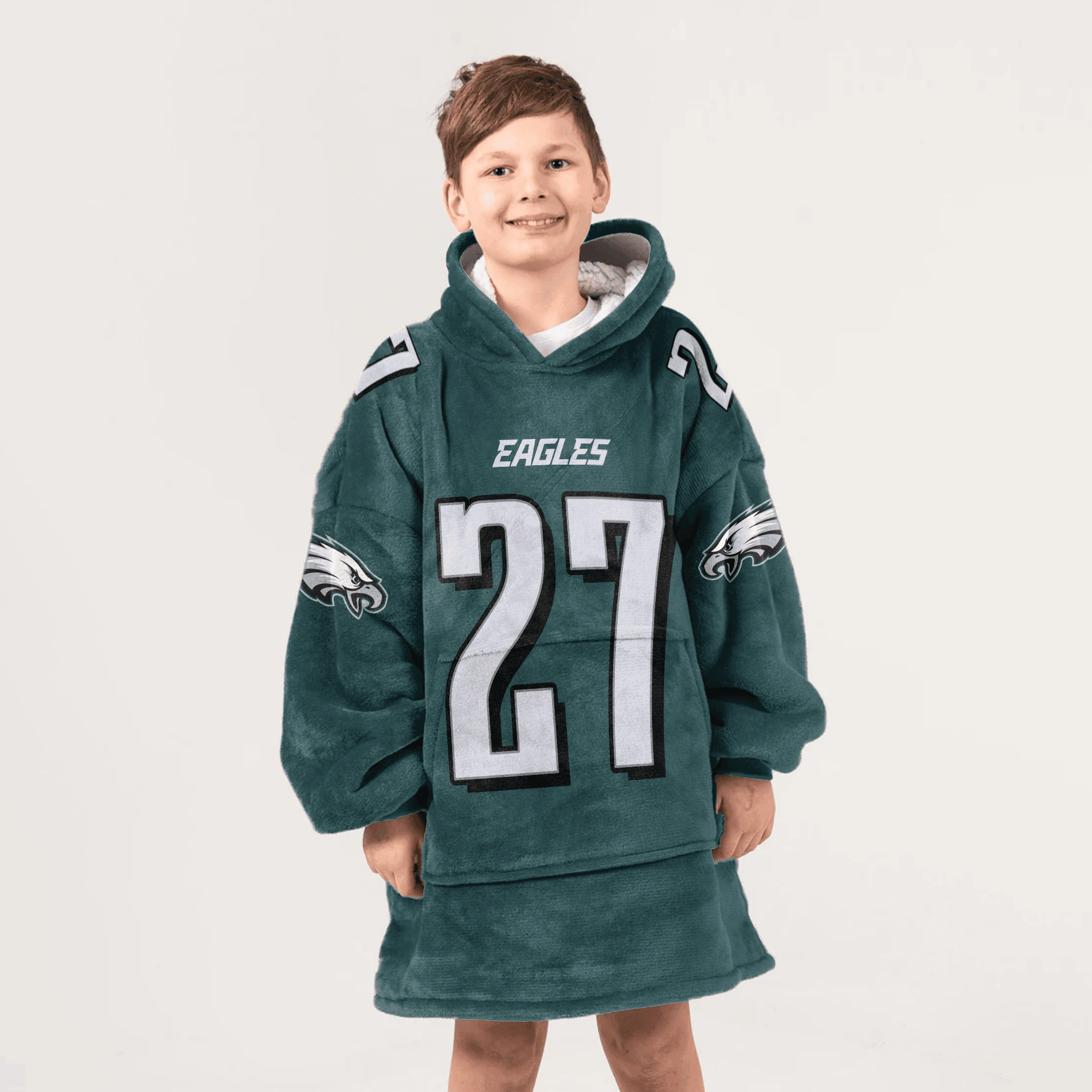 Kid 27 Philadelphia Football Unisex Blanket Hoodie