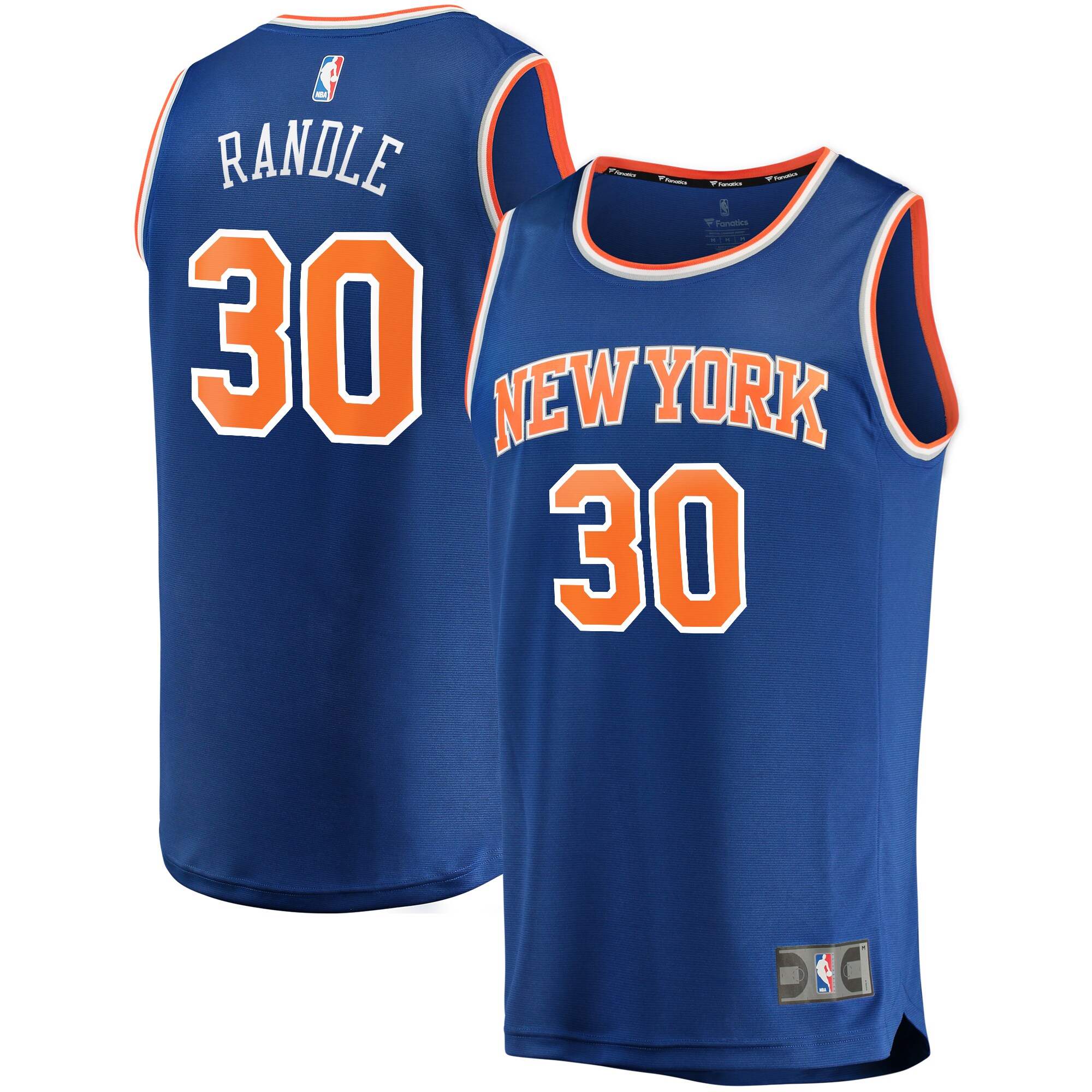 Julius Randle New York Knicks  Fast Break Player Replica Jersey - Icon Edition - Blue