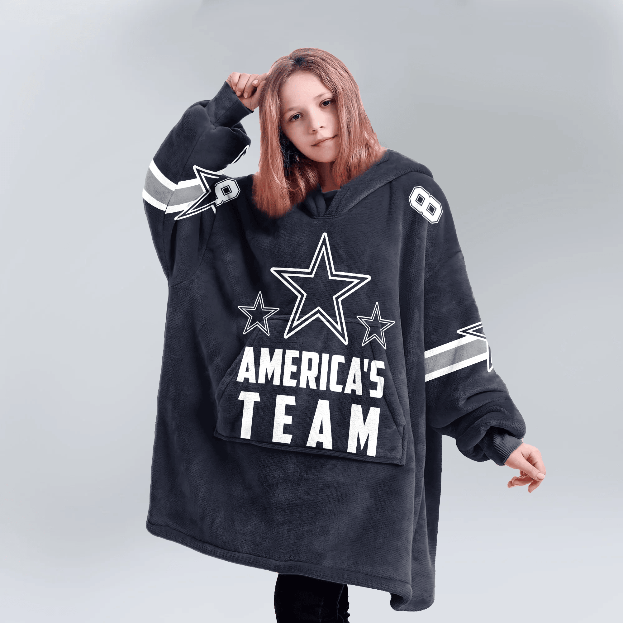 Dallas Football Unisex Blanket Hoodie