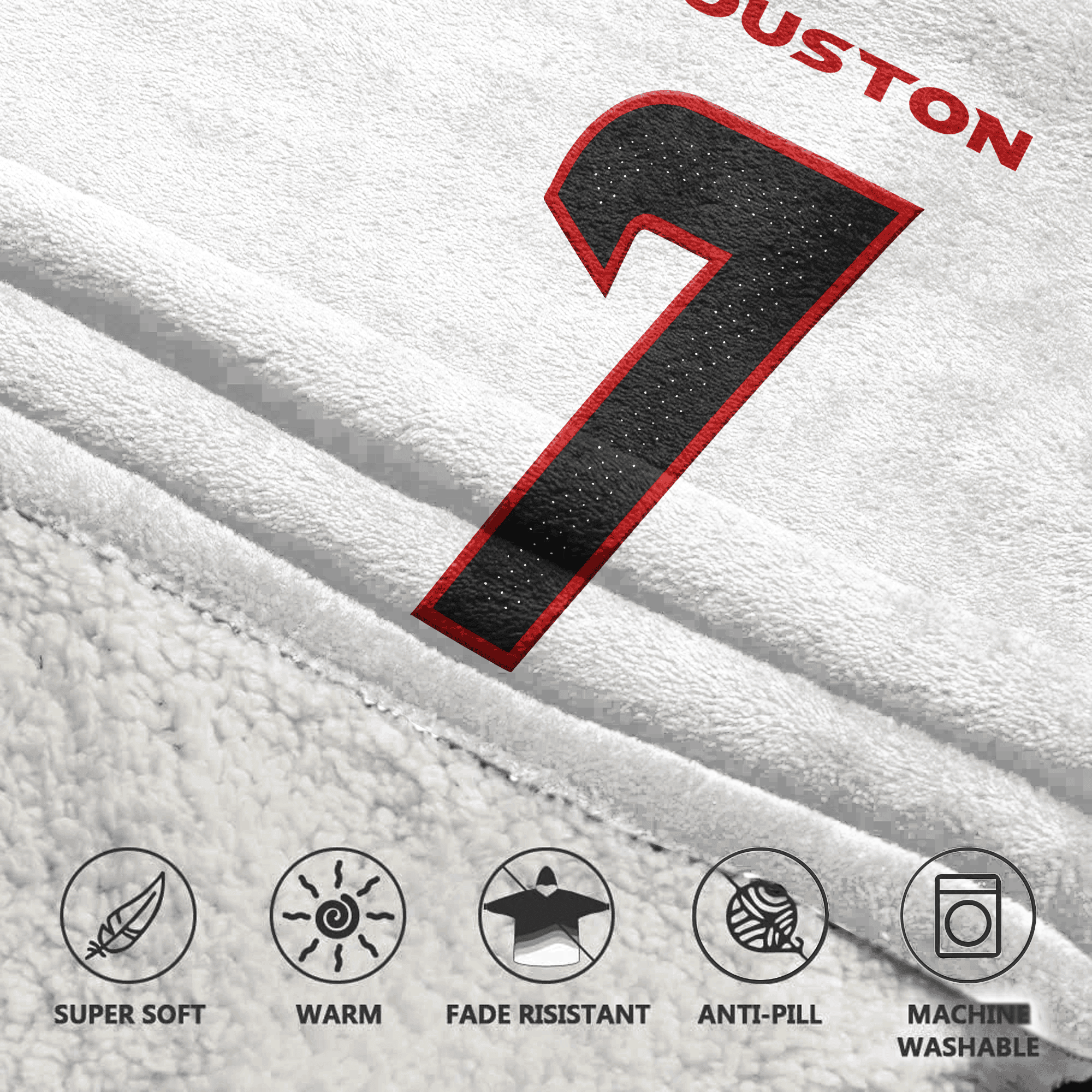 Adult C.S 7 Houston Football Unisex Blanket Hoodie