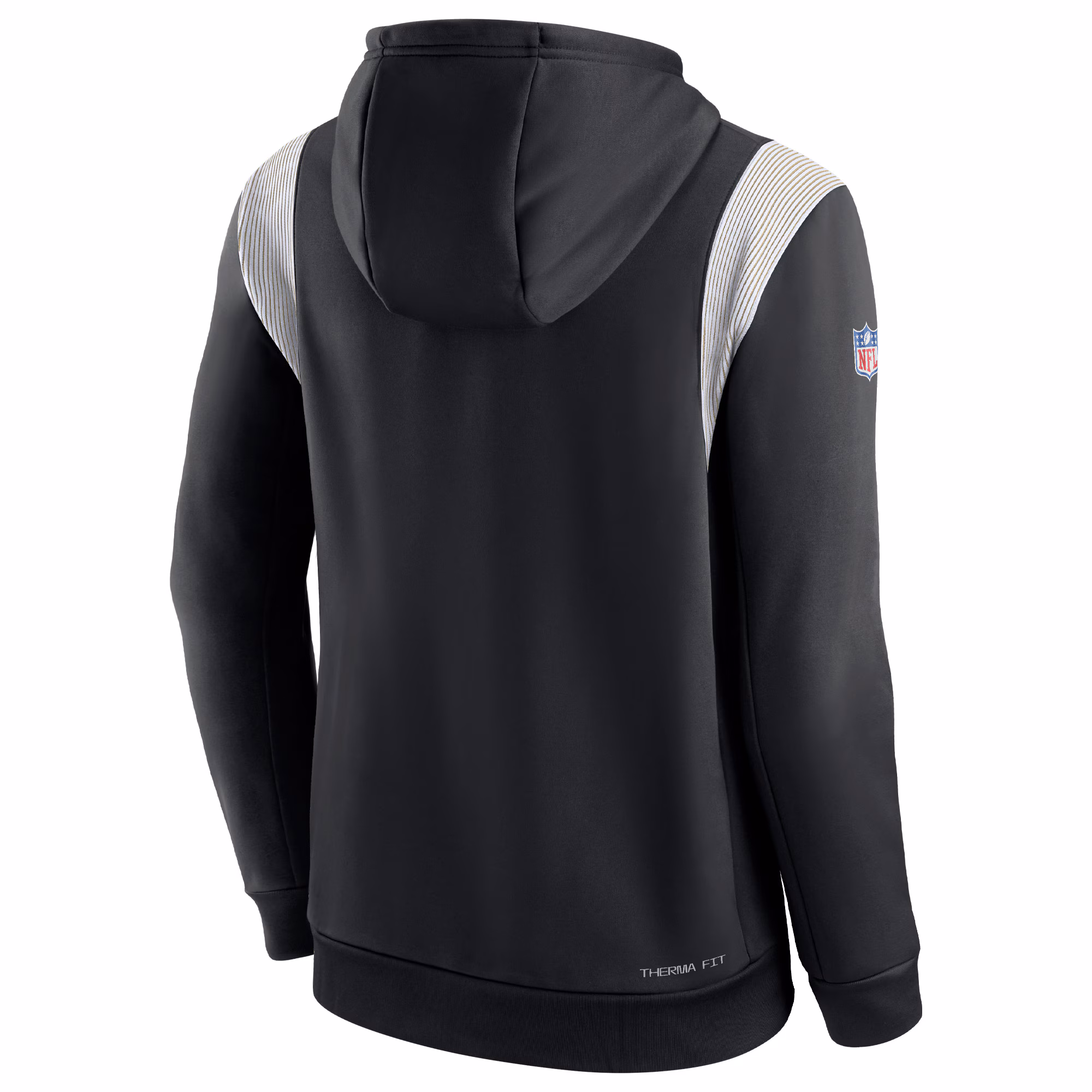 New Orleans Saints Sideline Athletic Stack Performance Pullover Hoodie - Gray