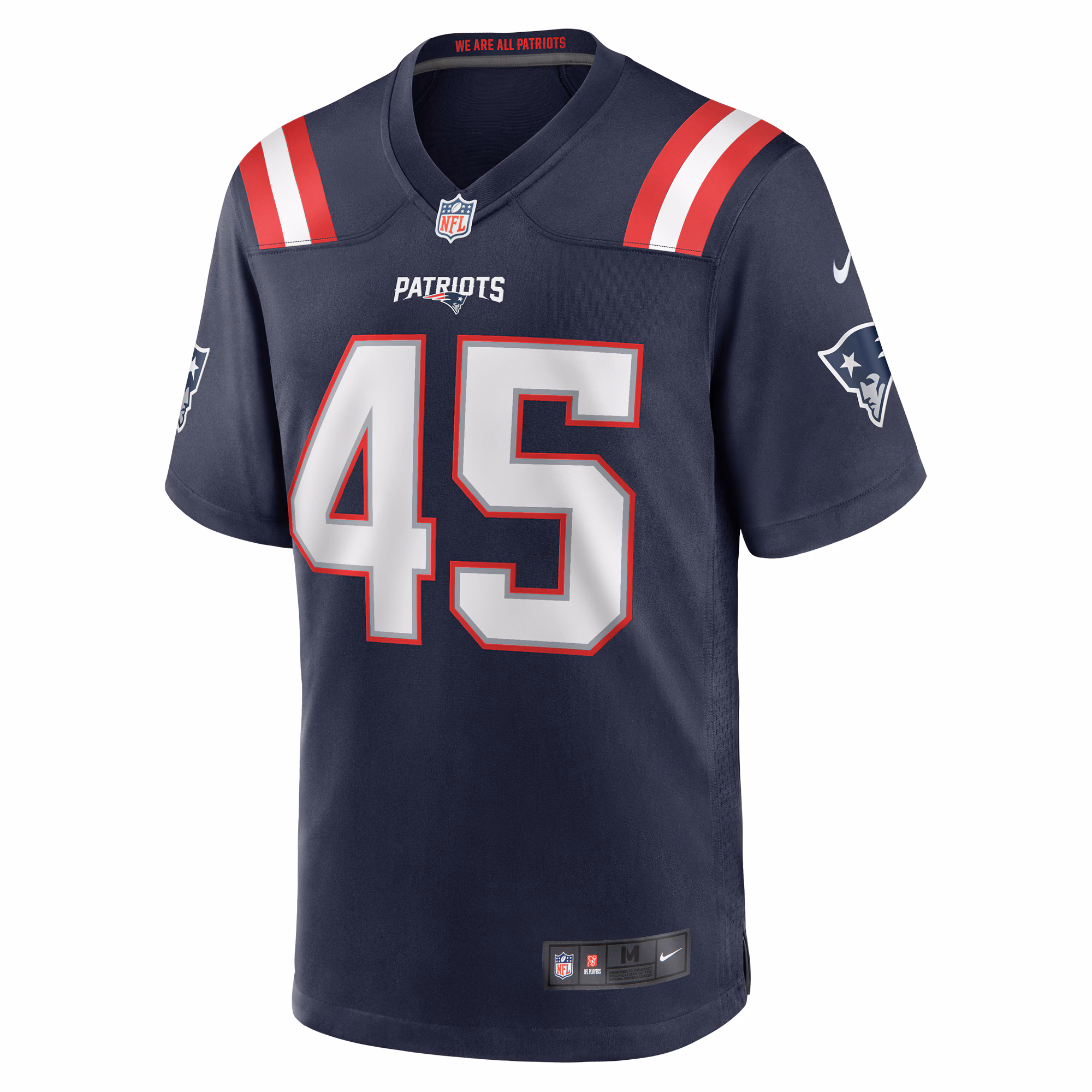 Chris Board New England Patriots Game Player Jersey - Navy