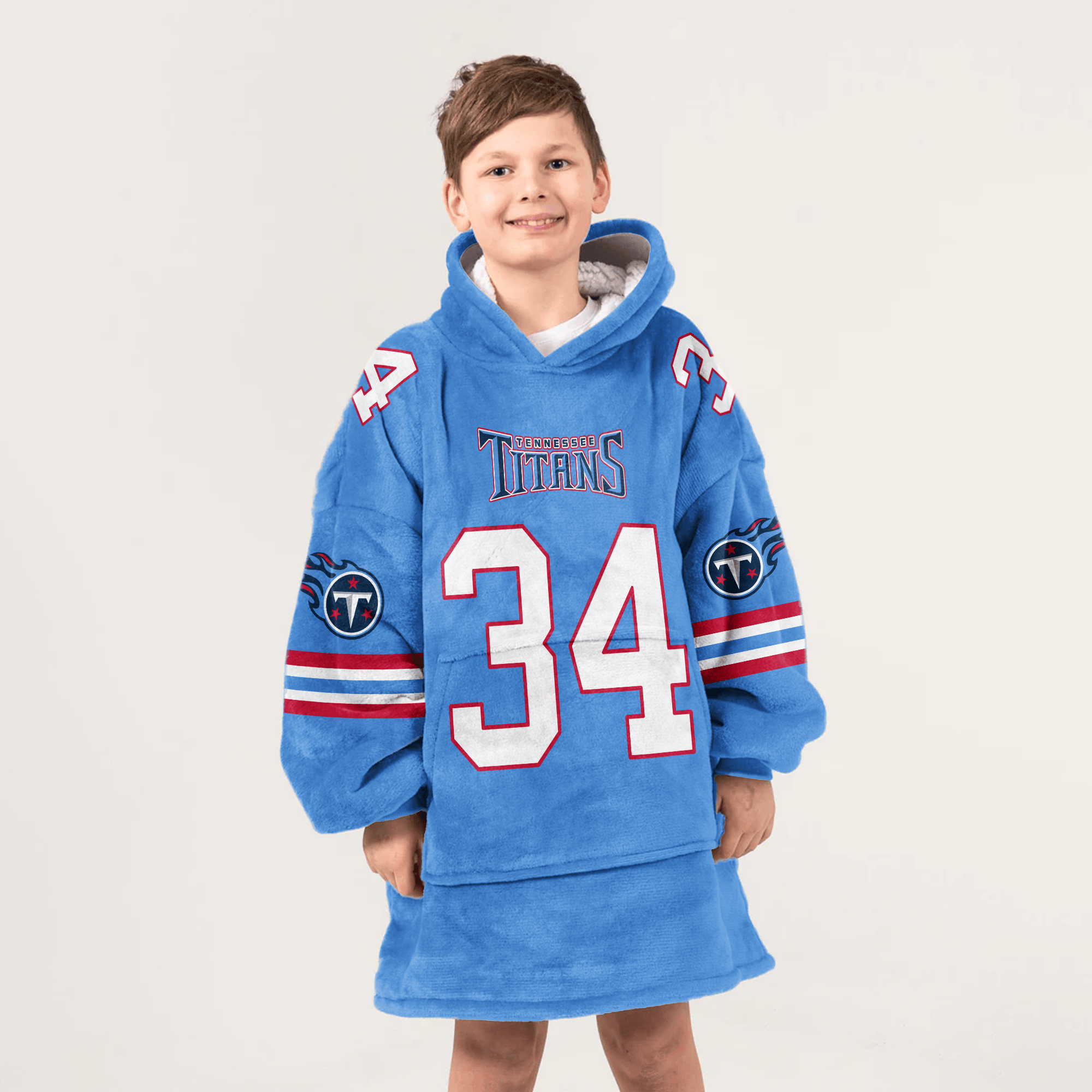 Kid E.C 34 Tennessee Football Unisex Blanket Hoodie