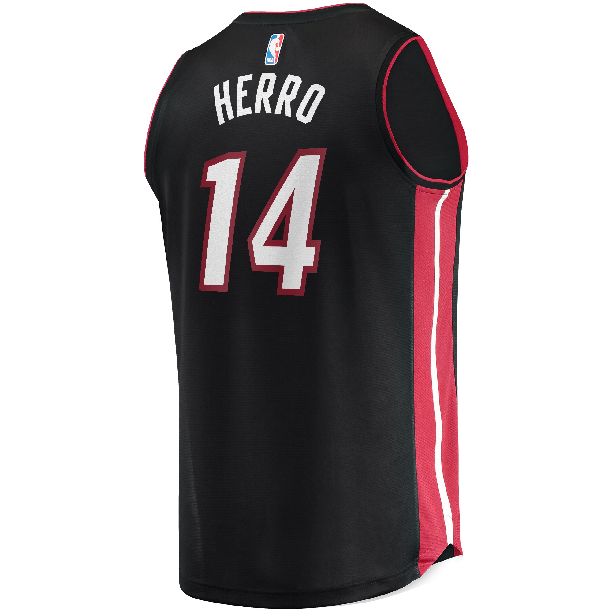 Tyler Herro Miami Heat  Fast Break Replica Jersey Black - Icon Edition