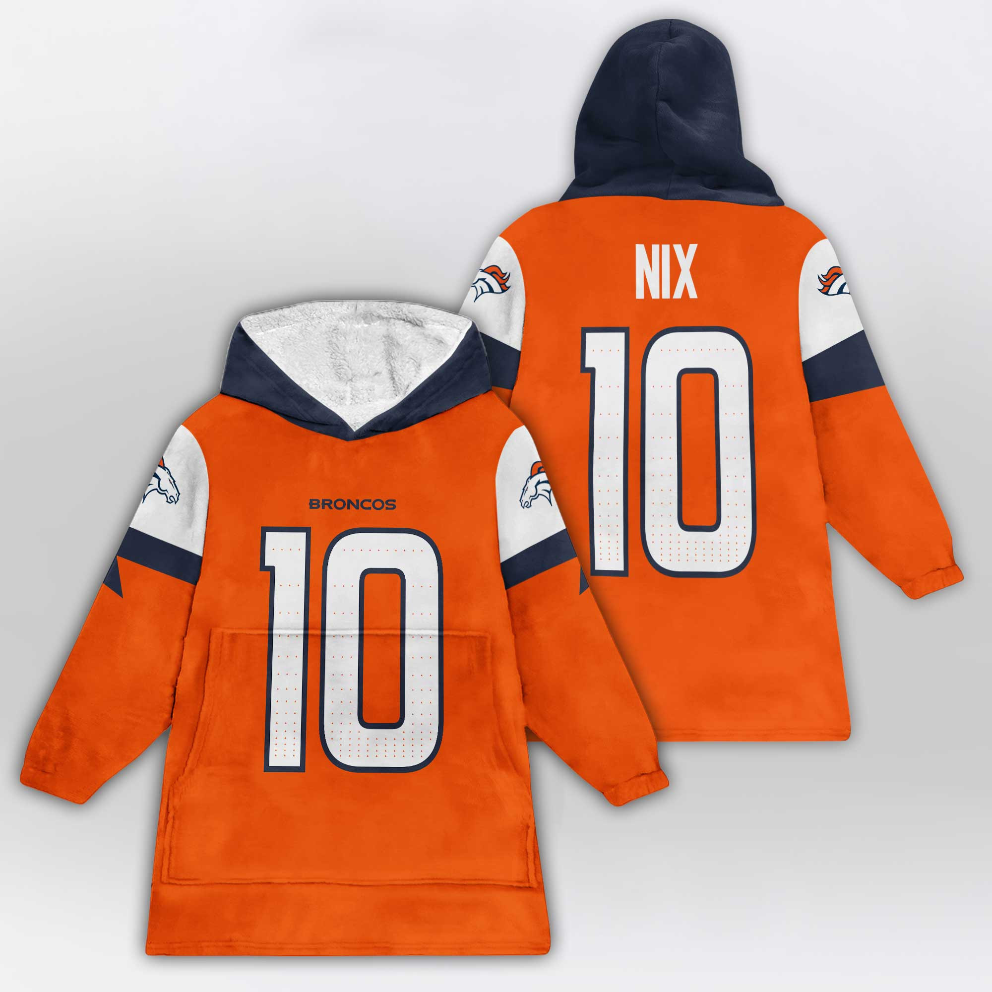 Kid B.N 10 Denver Football Unisex Blanket Hoodie