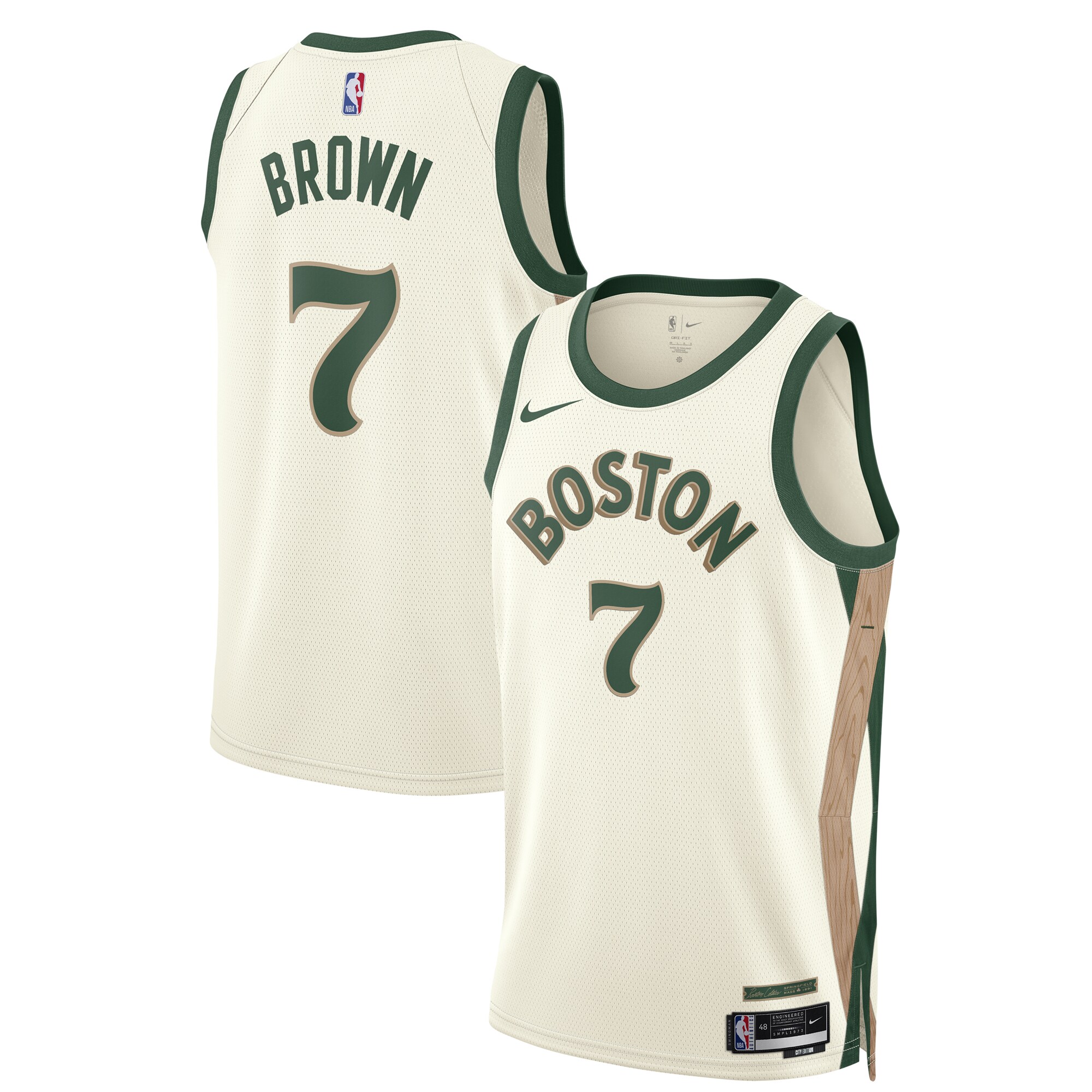 Unisex Boston Celtics Jaylen Brown  White 2023/24 Swingman Jersey - City Edition