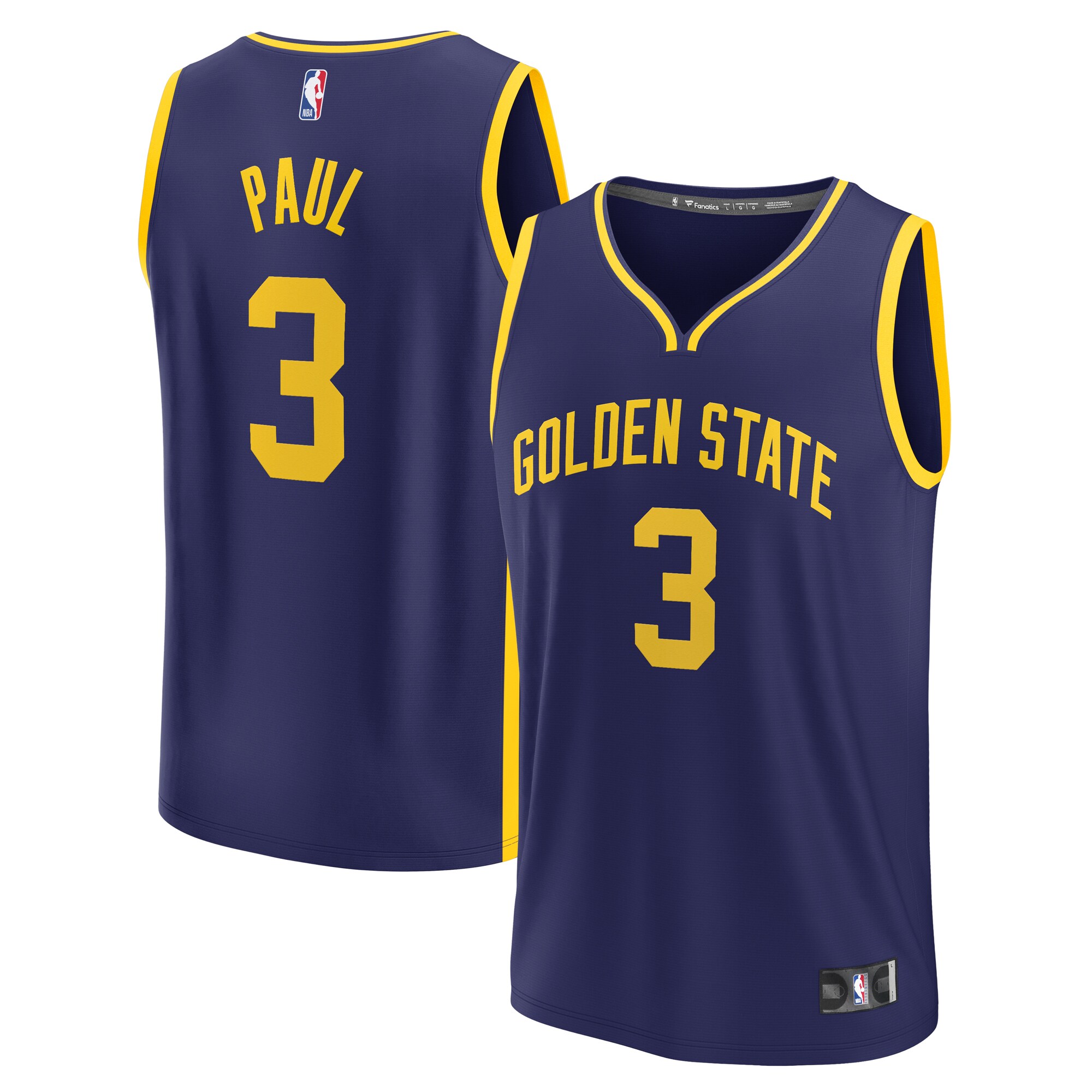 Chris Paul Golden State Warriors  Youth Fast Break Player Jersey - Statement Edition - Navy