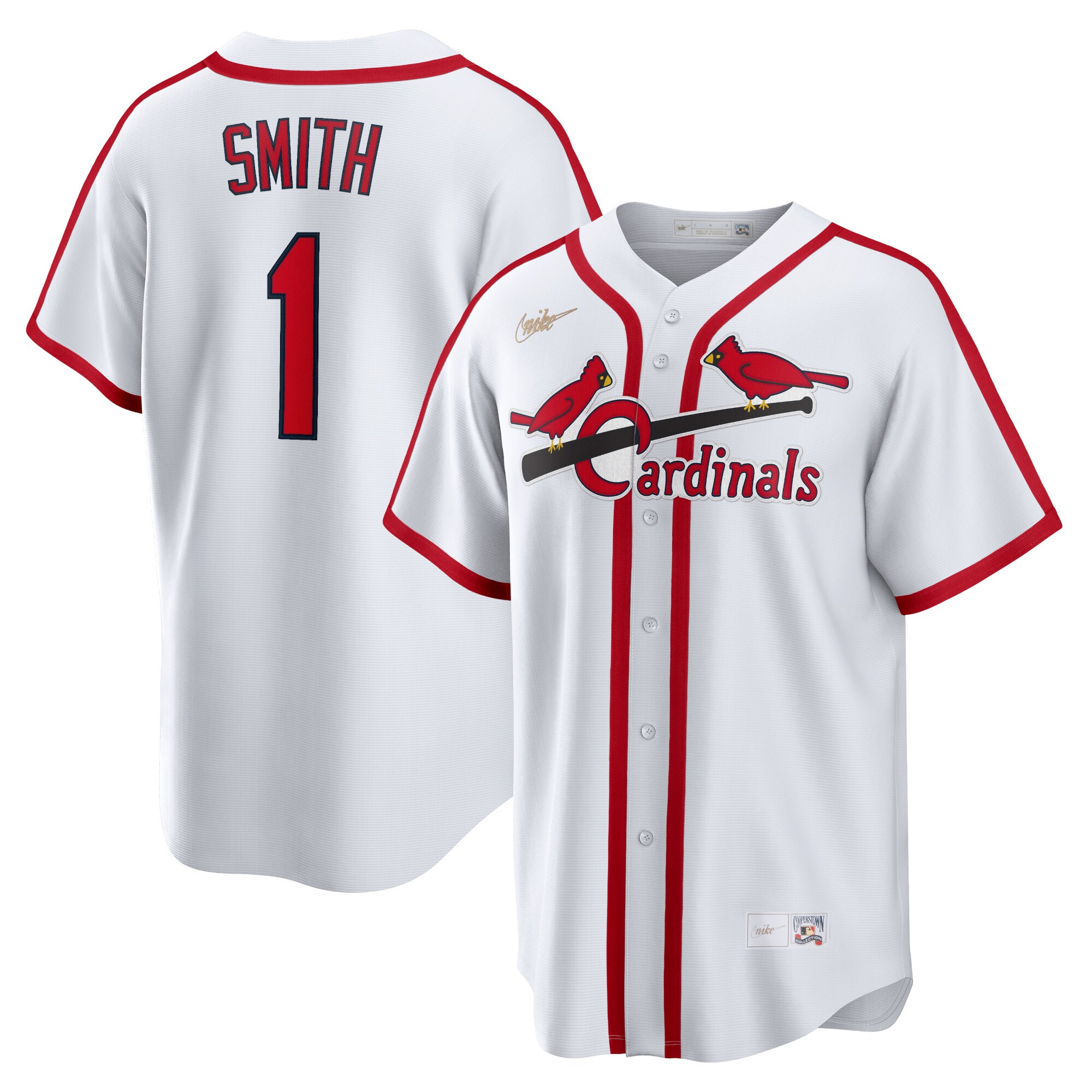 Ozzie Smith St.Louis Cardinals  Home Cooperstown Collection Player Jersey - White