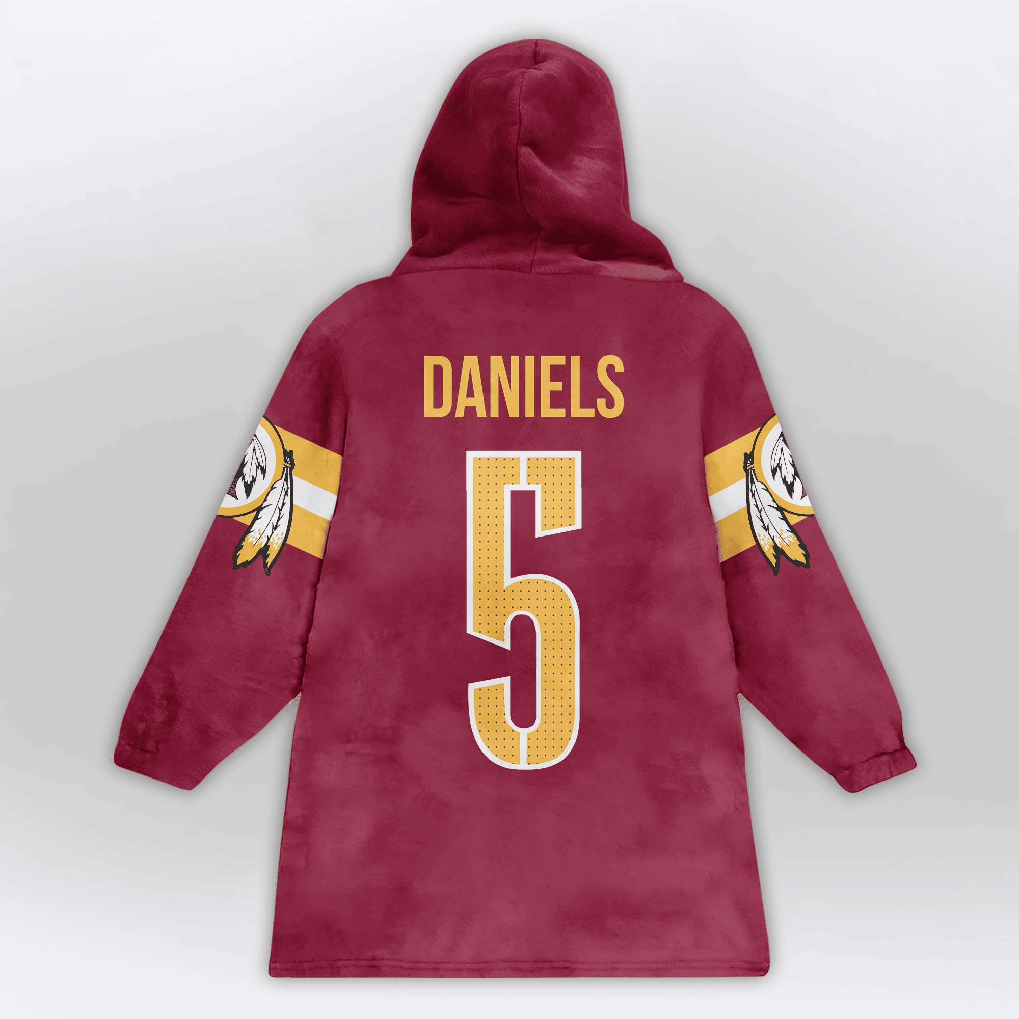 Adult J.D 5 Washington Football Unisex Blanket Hoodie