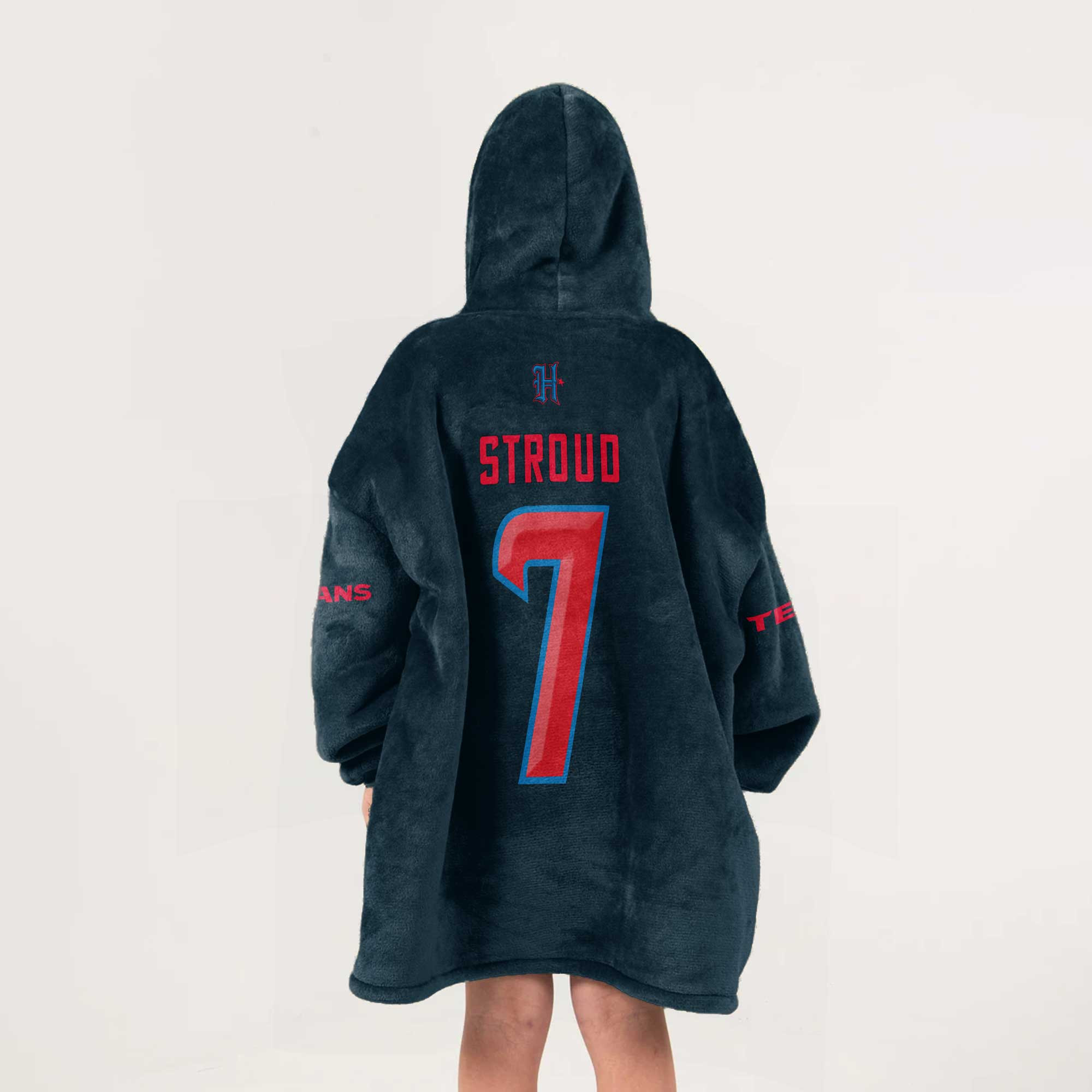 Adult C.S 7 Houston Football Unisex Blanket Hoodie