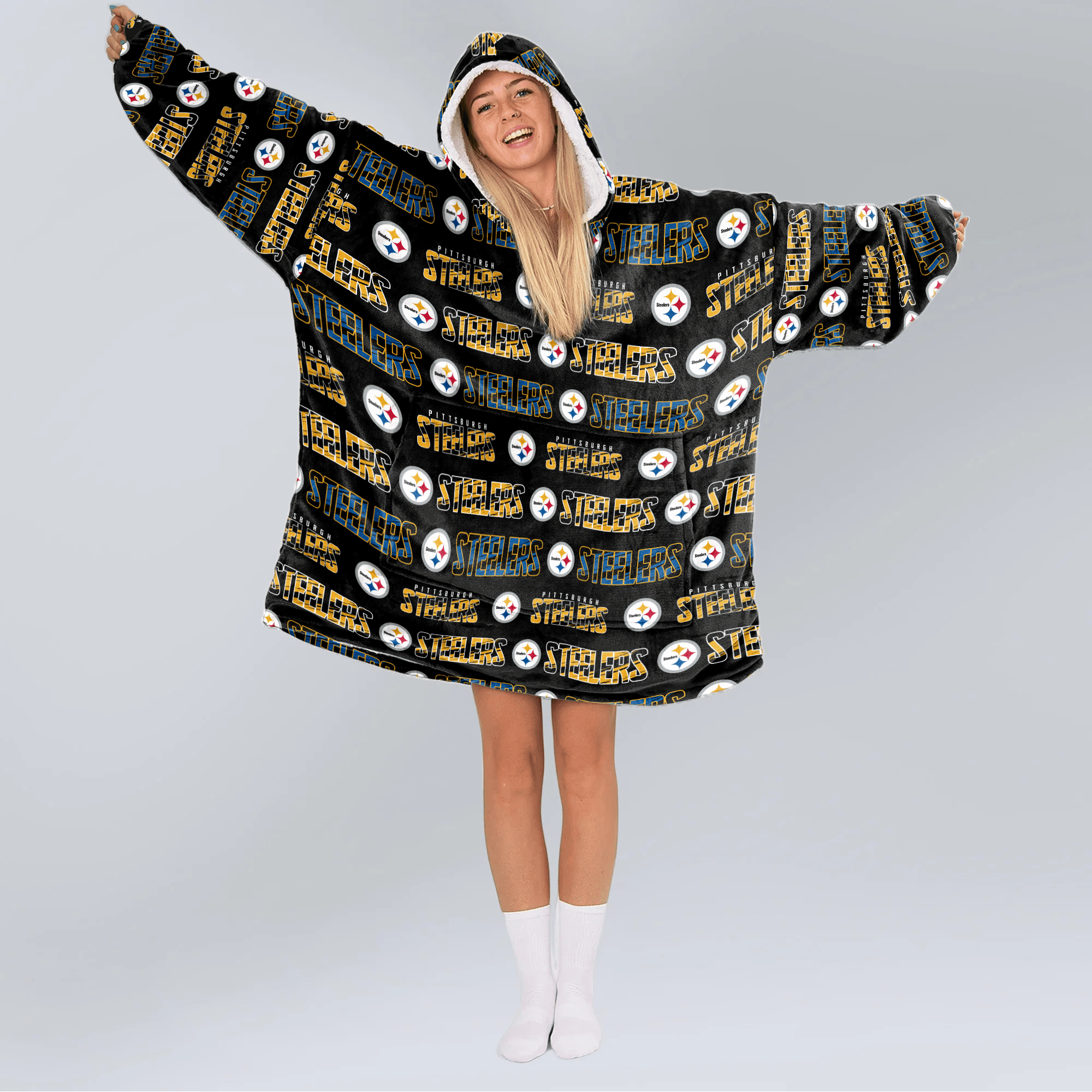 Pittsburgh Football Unisex Blanket Hoodie