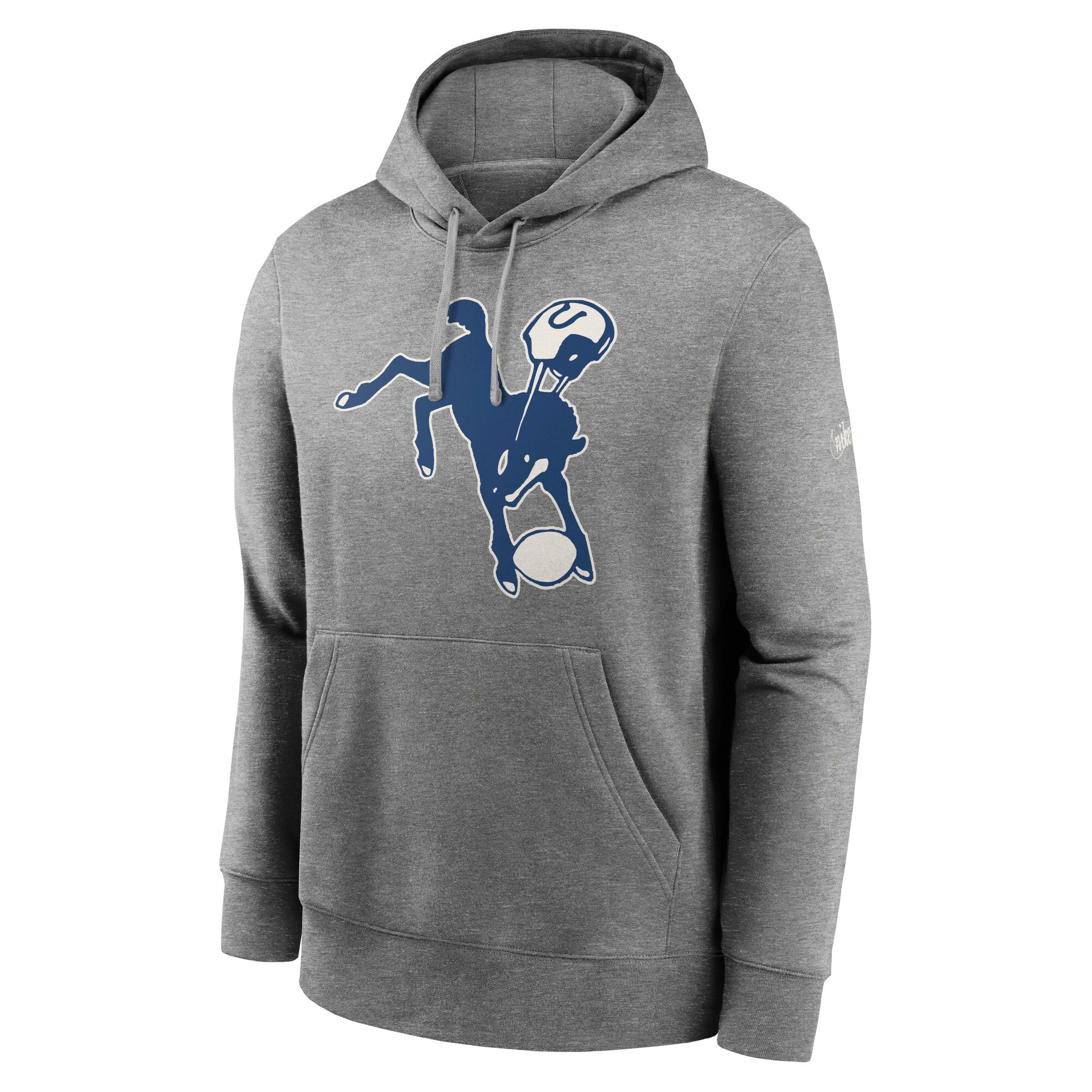 Indianapolis Colts Rewind Club Fleece Pullover Hoodie - Heathered Gray