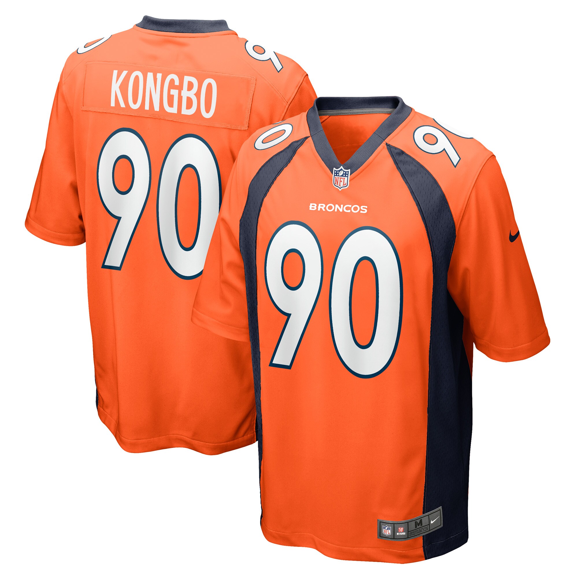 Jonathan Kongbo Denver Broncos  Game Player Jersey - Orange