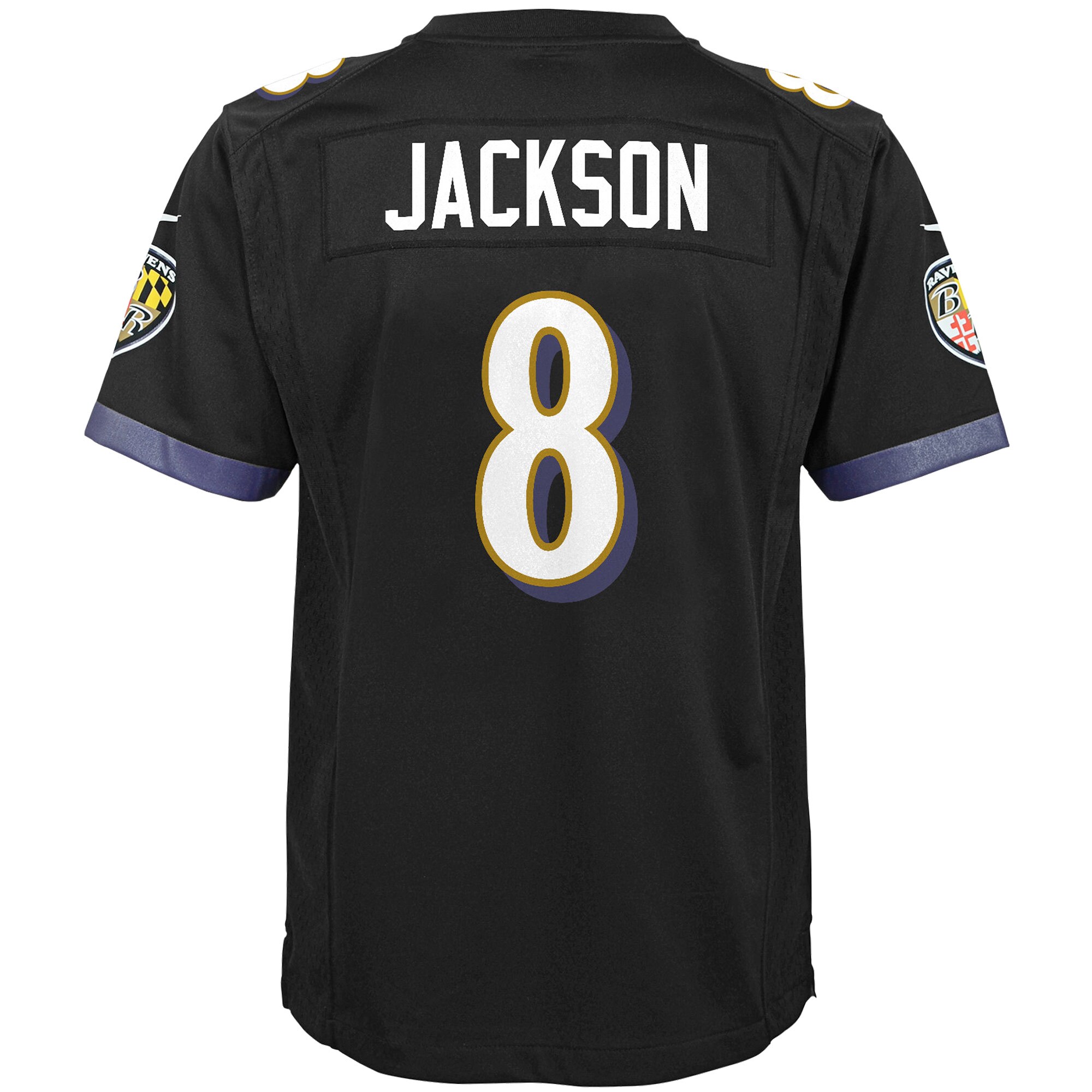 Lamar Jackson Baltimore Ravens  Youth Game Jersey - Black