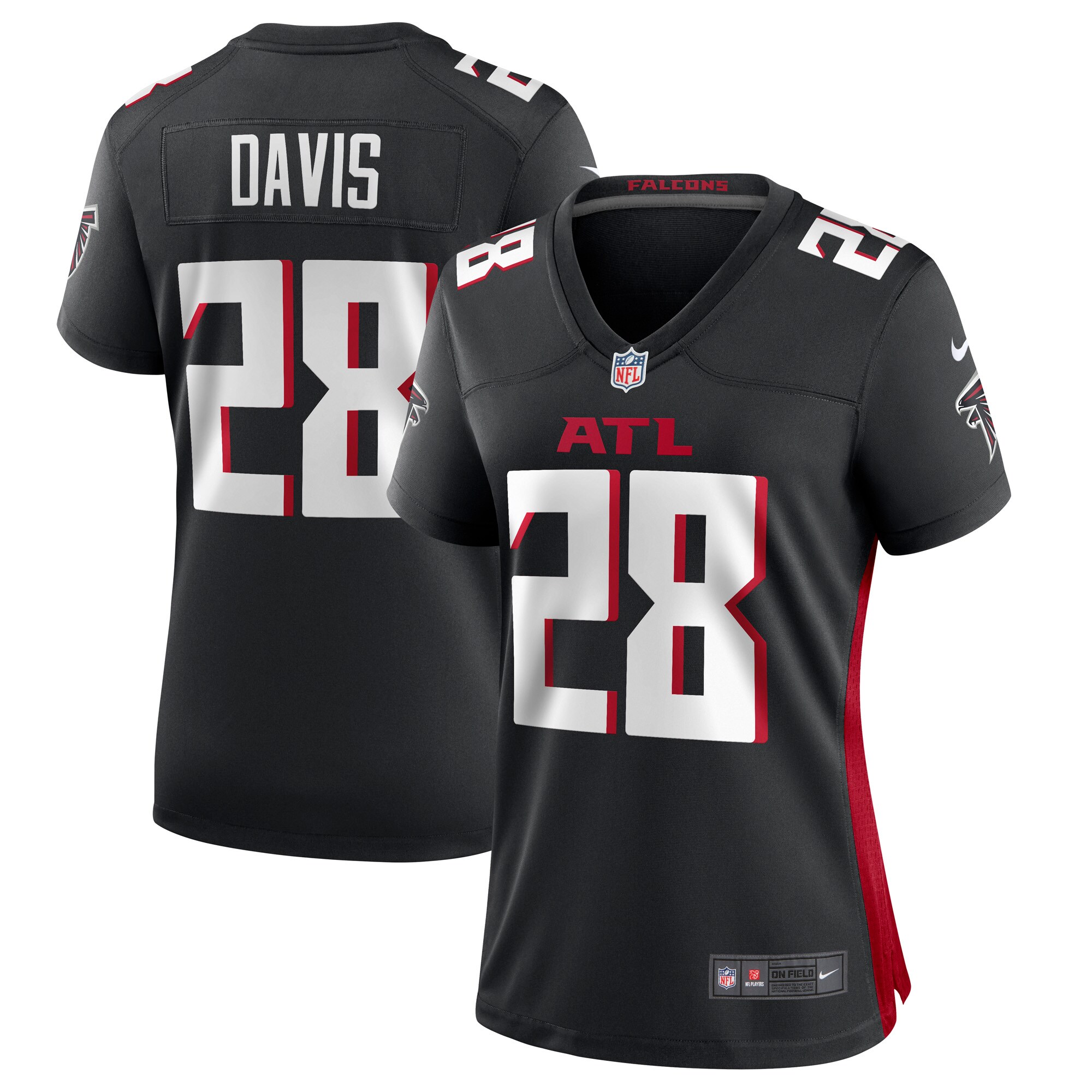 Mike Davis Atlanta Falcons Women's Game Player Jersey - Black