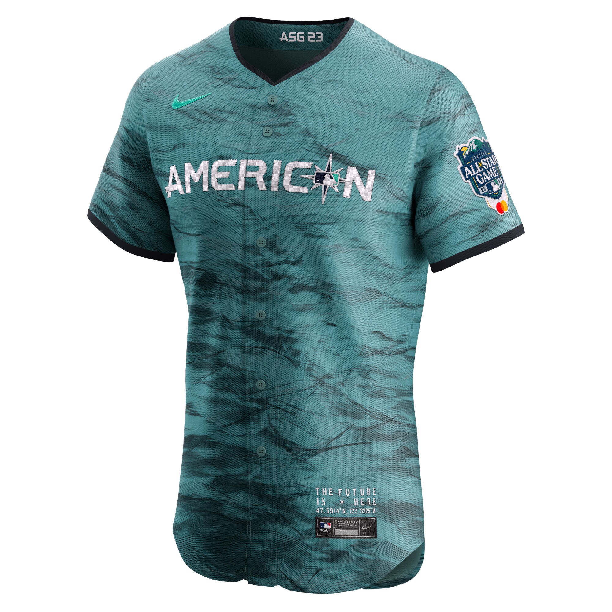 American League  2023 MLB All-Star Game Vapor Premier Elite Jersey - Teal