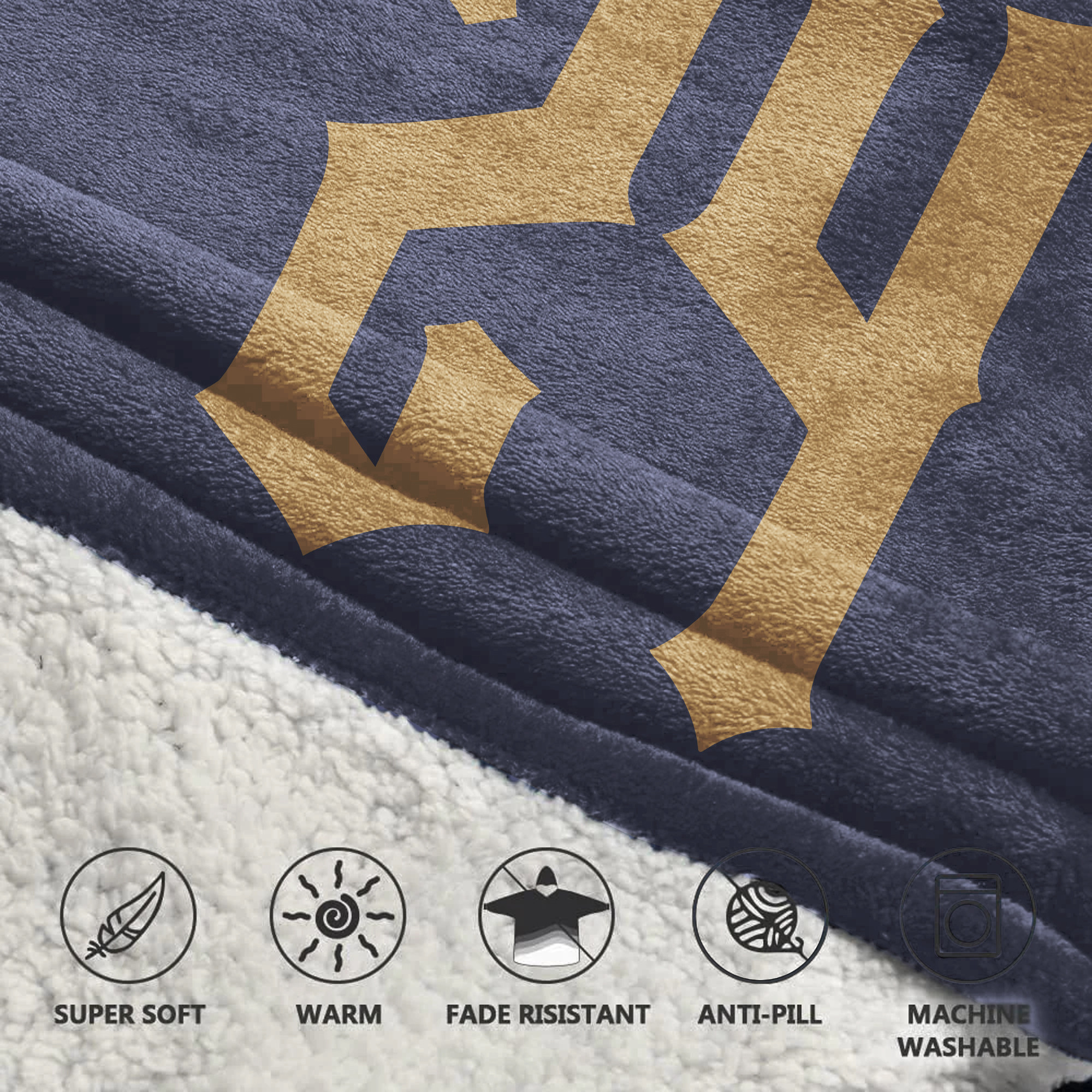 Adult Notre Dame Football Unisex Blanket Hoodie