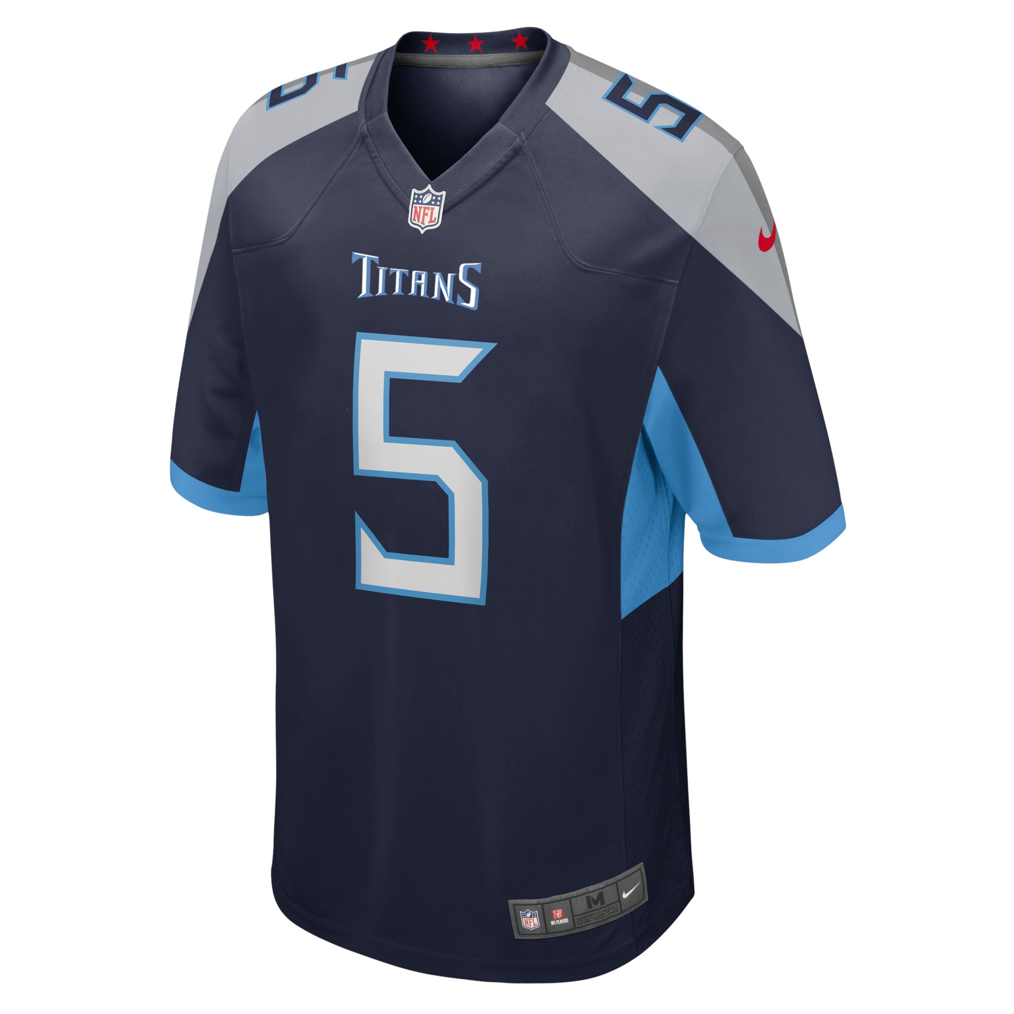 Kevin Hogan Tennessee Titans  Home Game Player Jersey - Navy