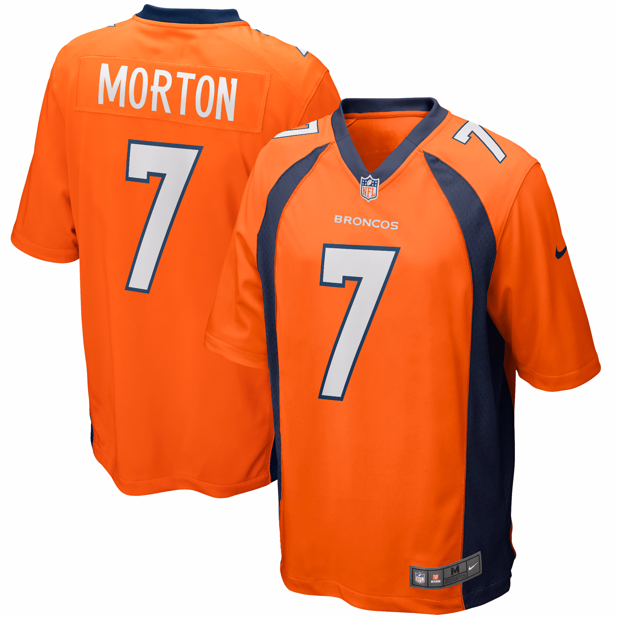 Craig Morton Denver Broncos Game Retired Player Jersey - Orange