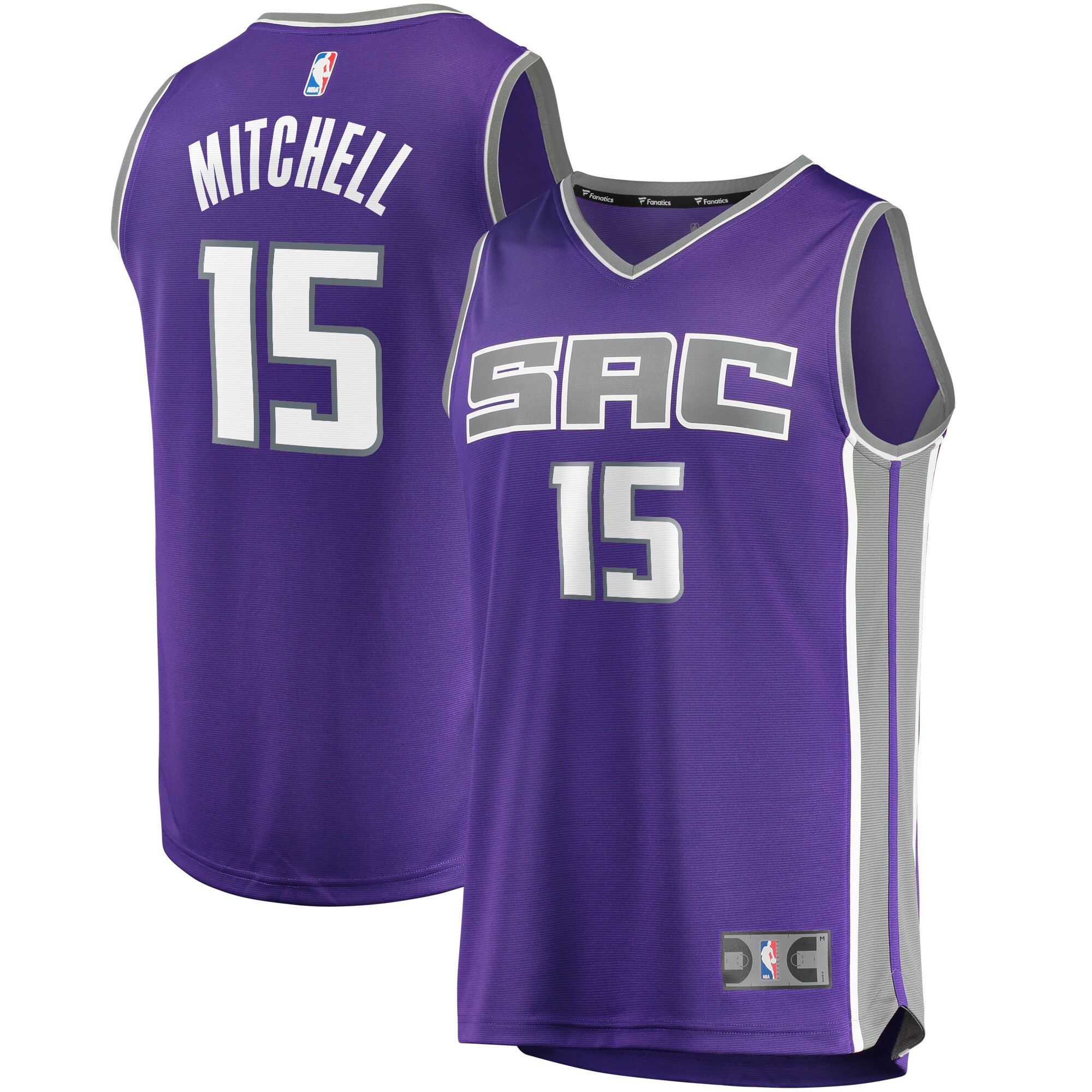 Davion Mitchell Sacramento Kings  Youth 2021 NBA Draft First Round Pick Fast Break Replica Jersey Purple - Icon Edition