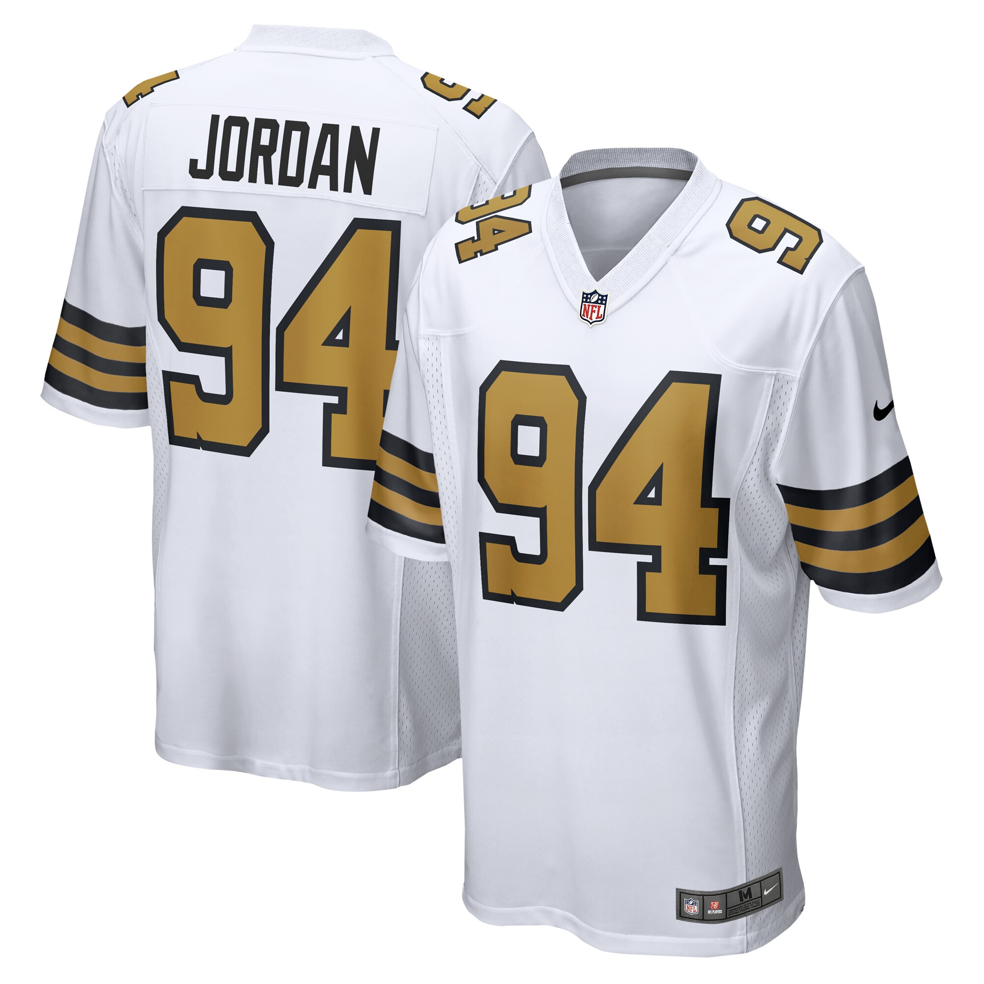 Cameron Jordan #94 New Orleans Saints Alternate Game Jersey -  White