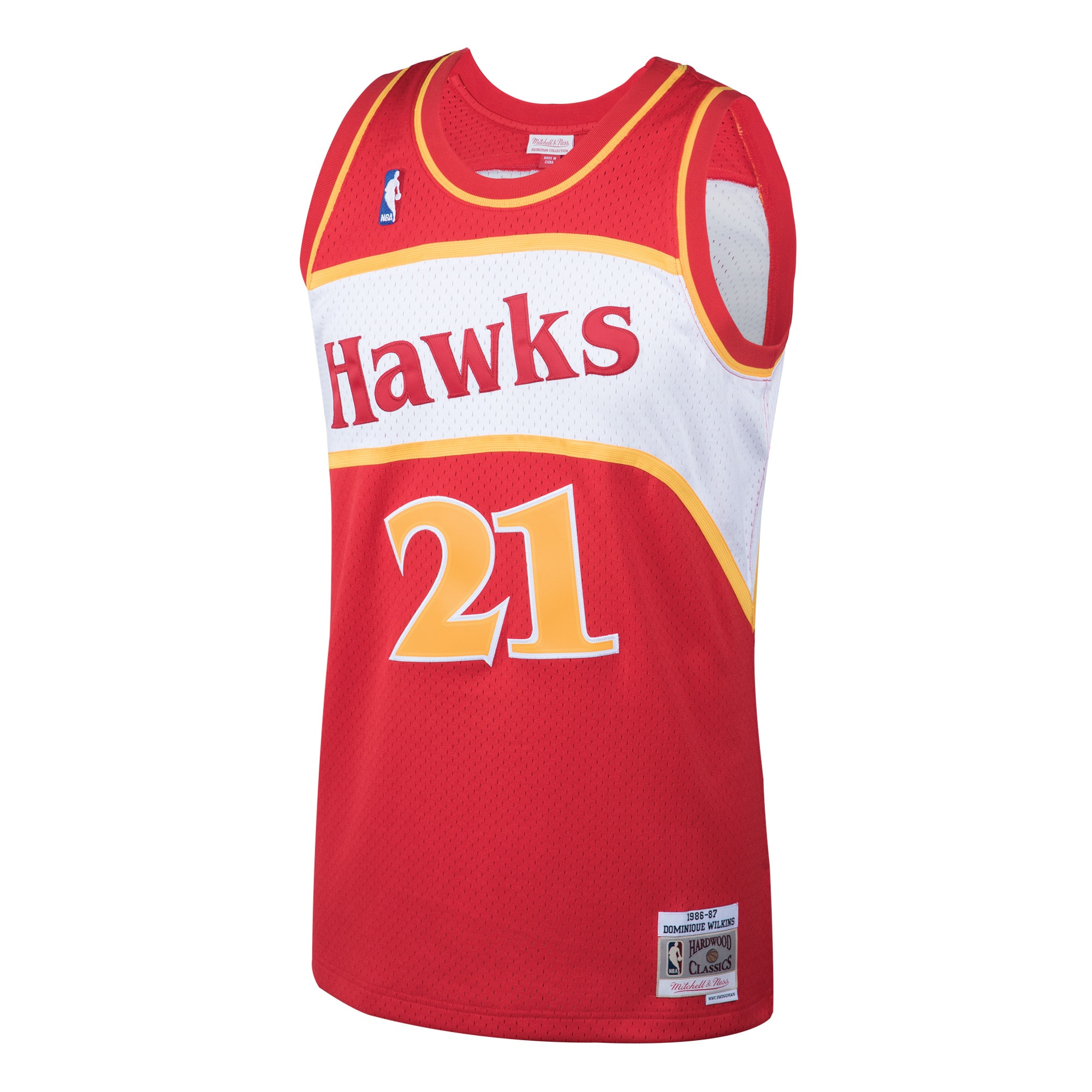 Dominique Wilkins Atlanta Hawks Mitchell & Ness 1986-87 Hardwood Classics Swingman Jersey - Red