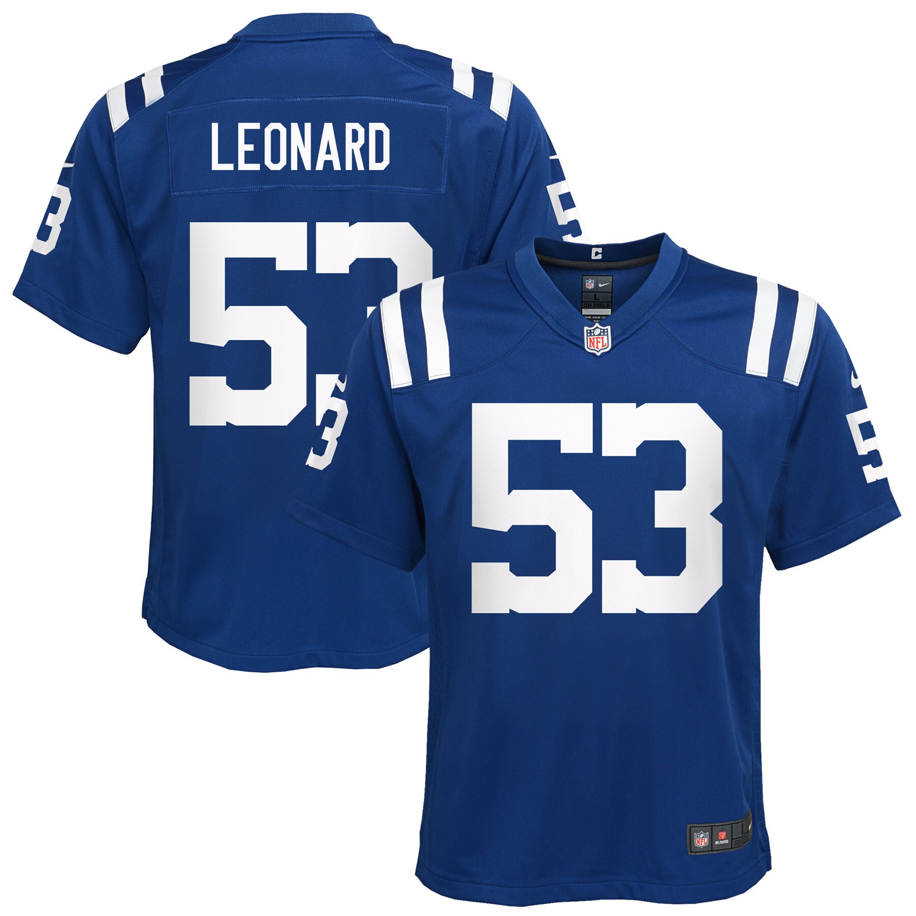Shaquille Leonard Indianapolis Colts Youth Game Jersey - White