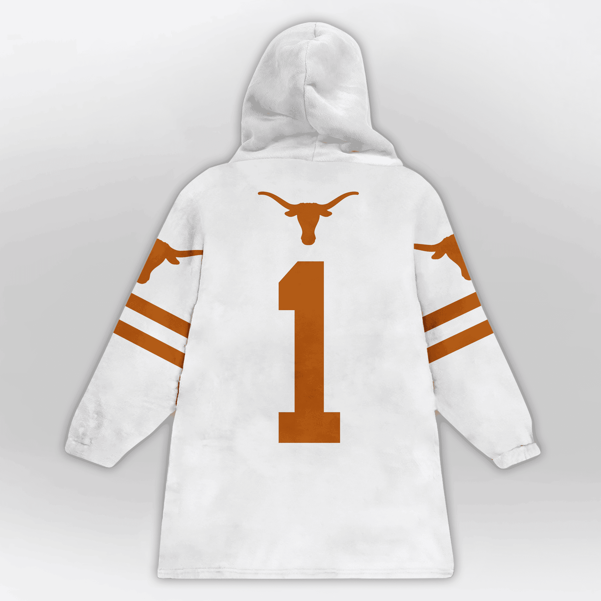 Kid 1 Texas Football Unisex Blanket Hoodie
