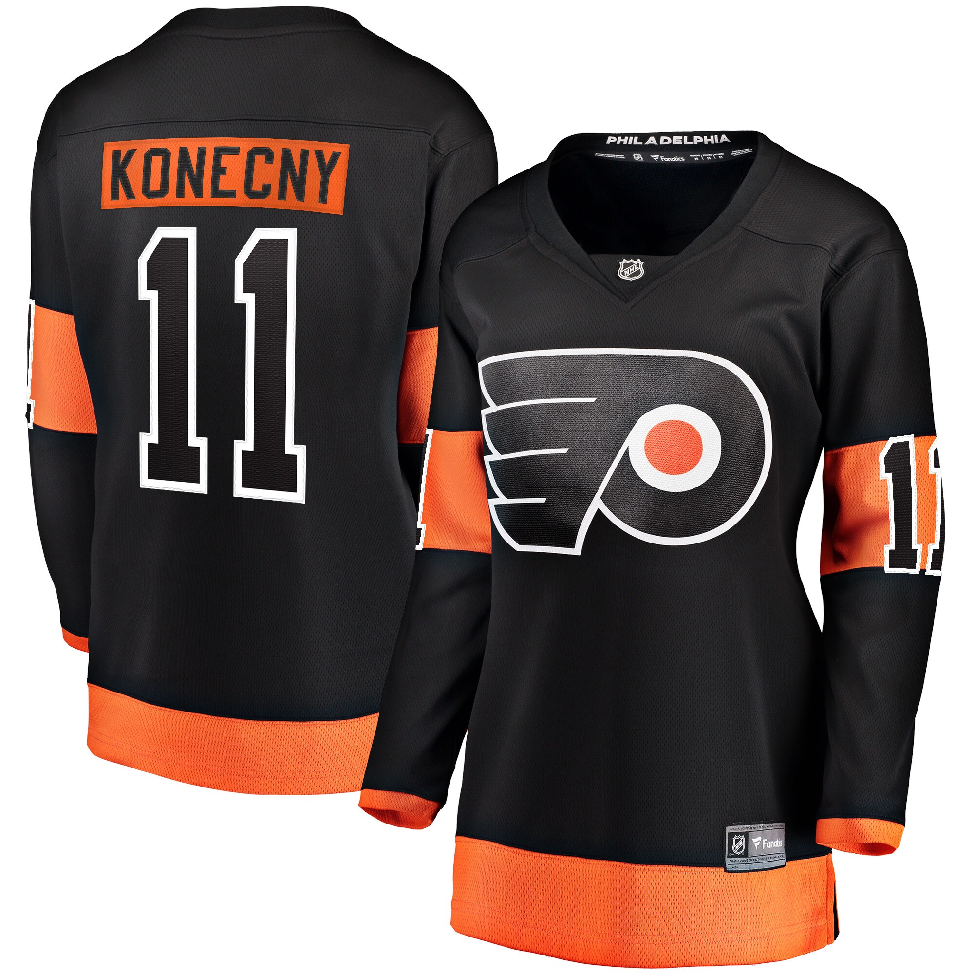 Travis Konecny Philadelphia Flyers Women's Alternate Premier Breakaway Jersey - Black
