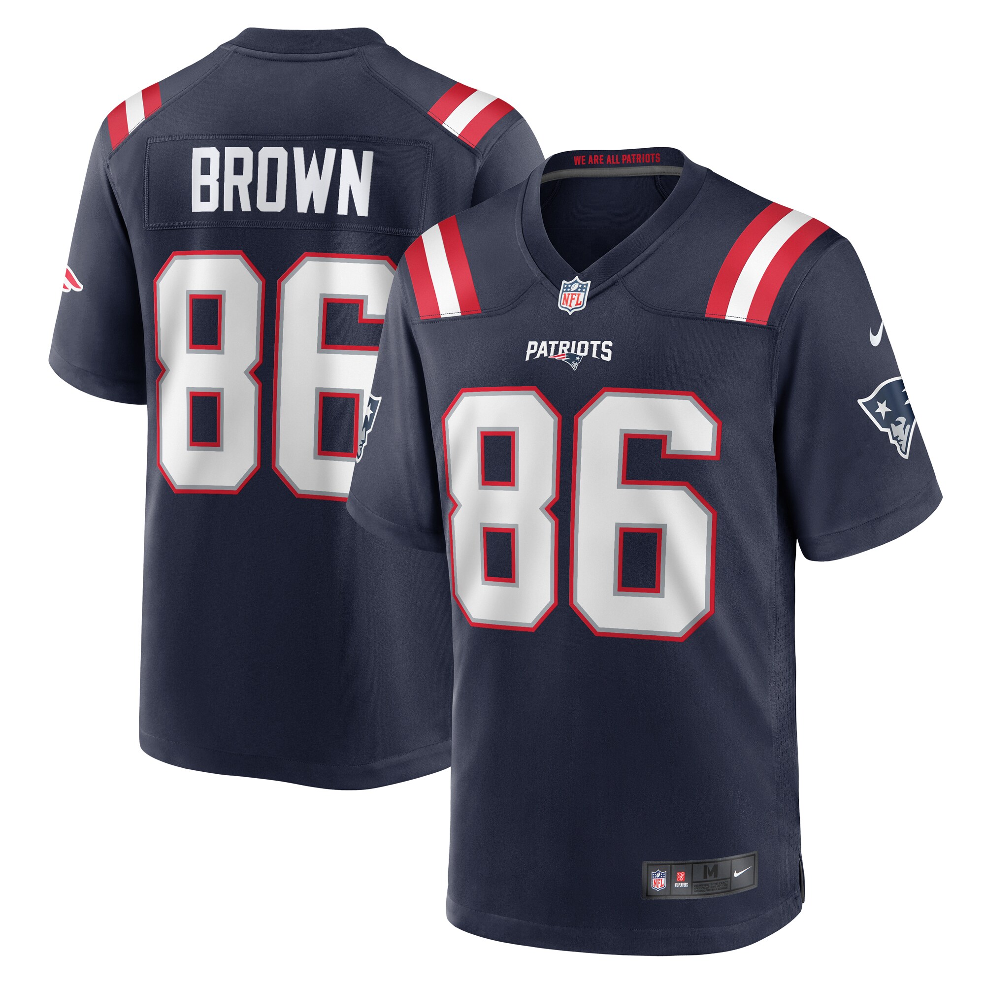 Pharaoh Brown New England Patriots Team Game Jersey -  Navy