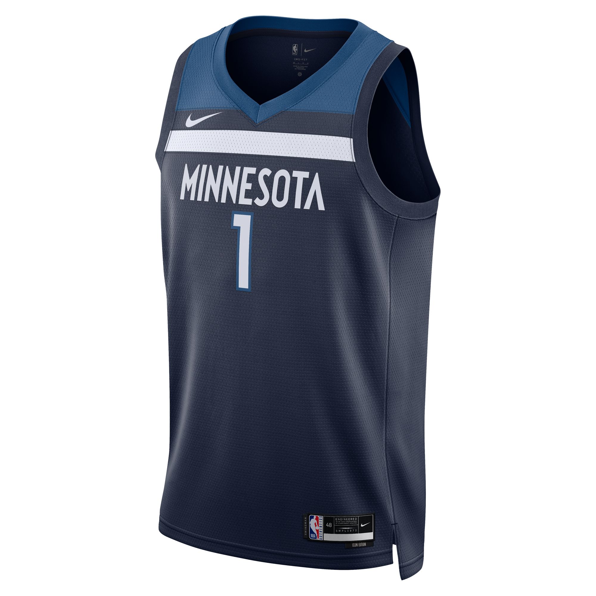 Anthony Edwards Minnesota Timberwolves Unisex Swingman Jersey - Icon Edition - Navy