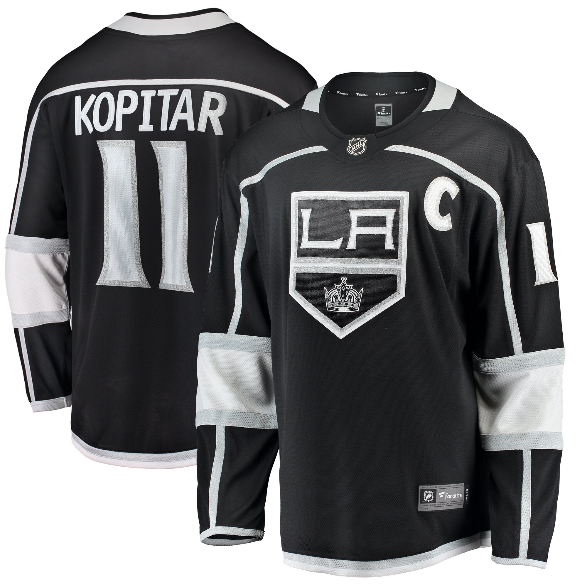 Anze Kopitar Los Angeles Kings Breakaway Player Jersey - Black