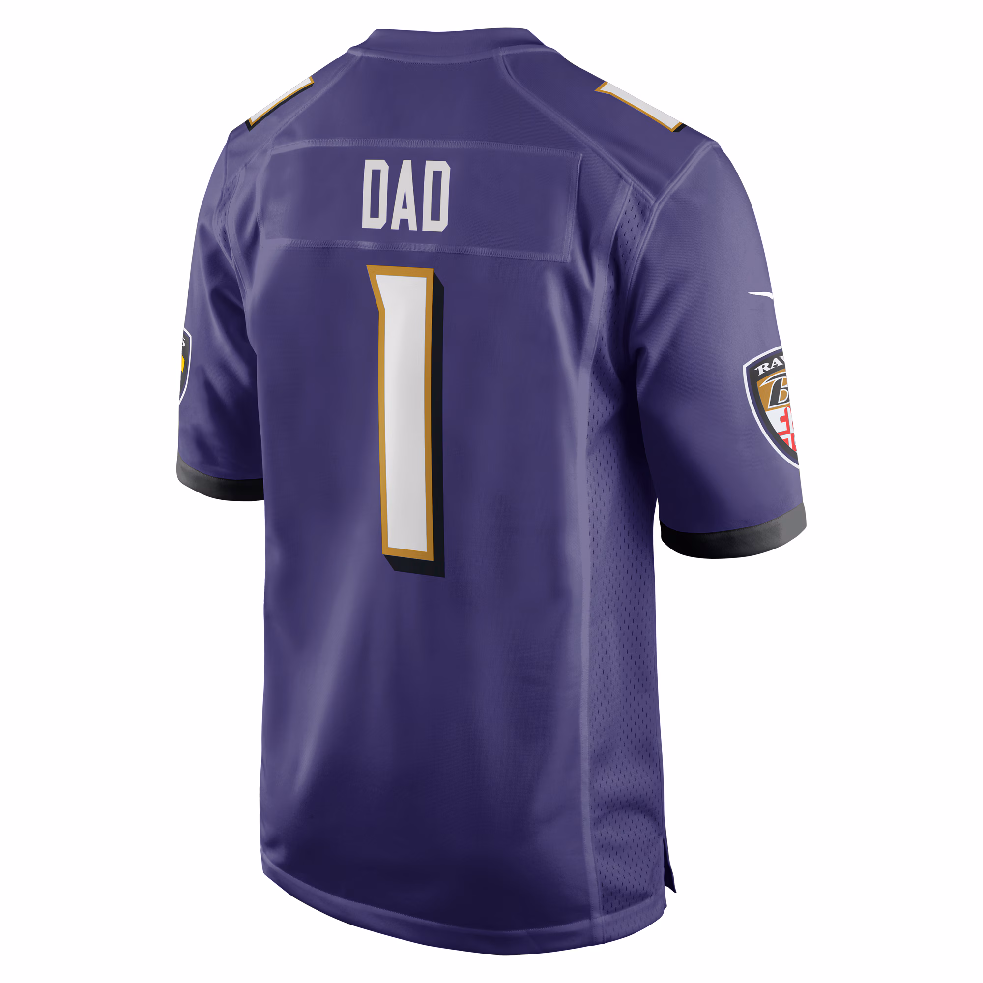 Number 1 Dad Baltimore Ravens Game Jersey - Purple