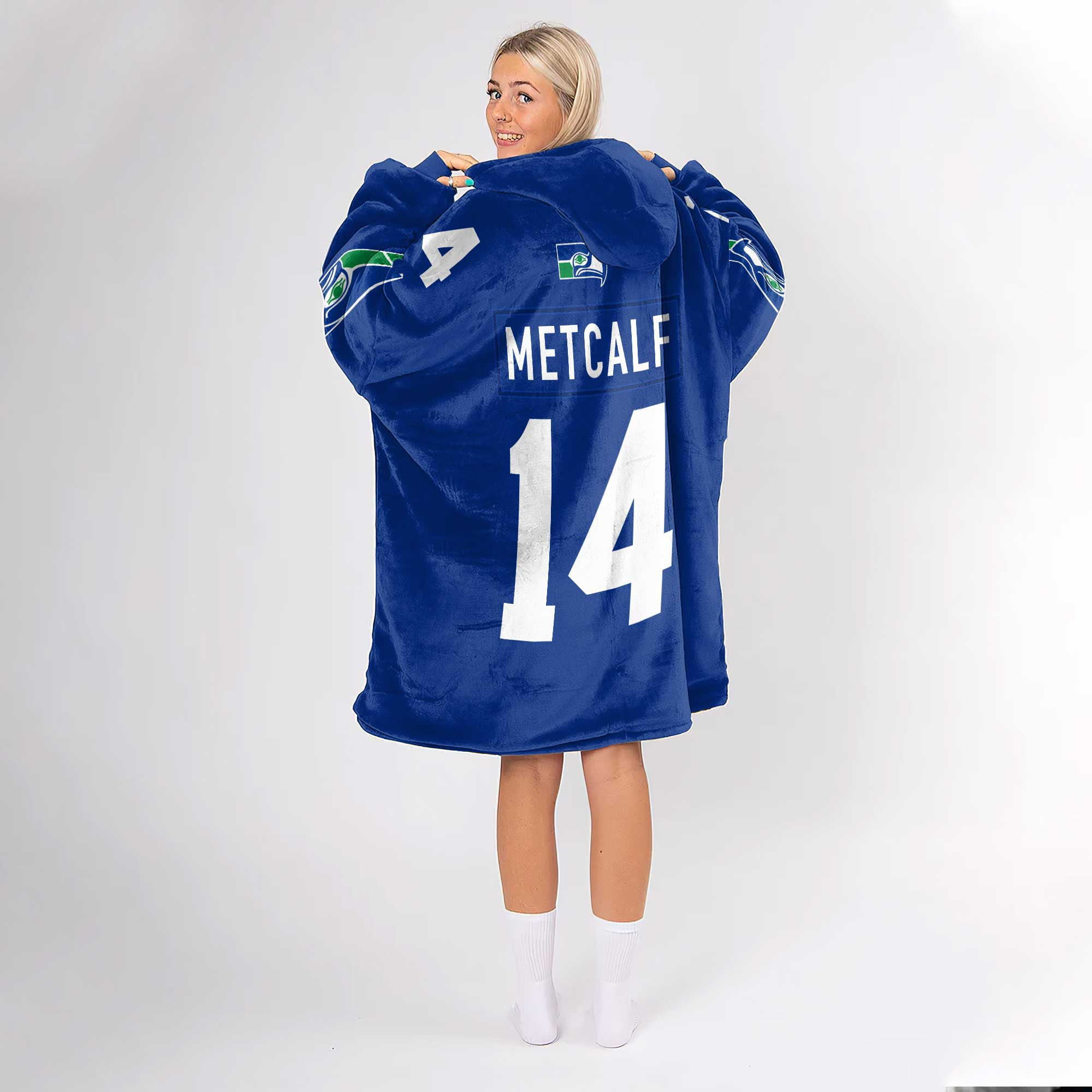 Adult D.K.M 14 Seattle Football Unisex Blanket Hoodie