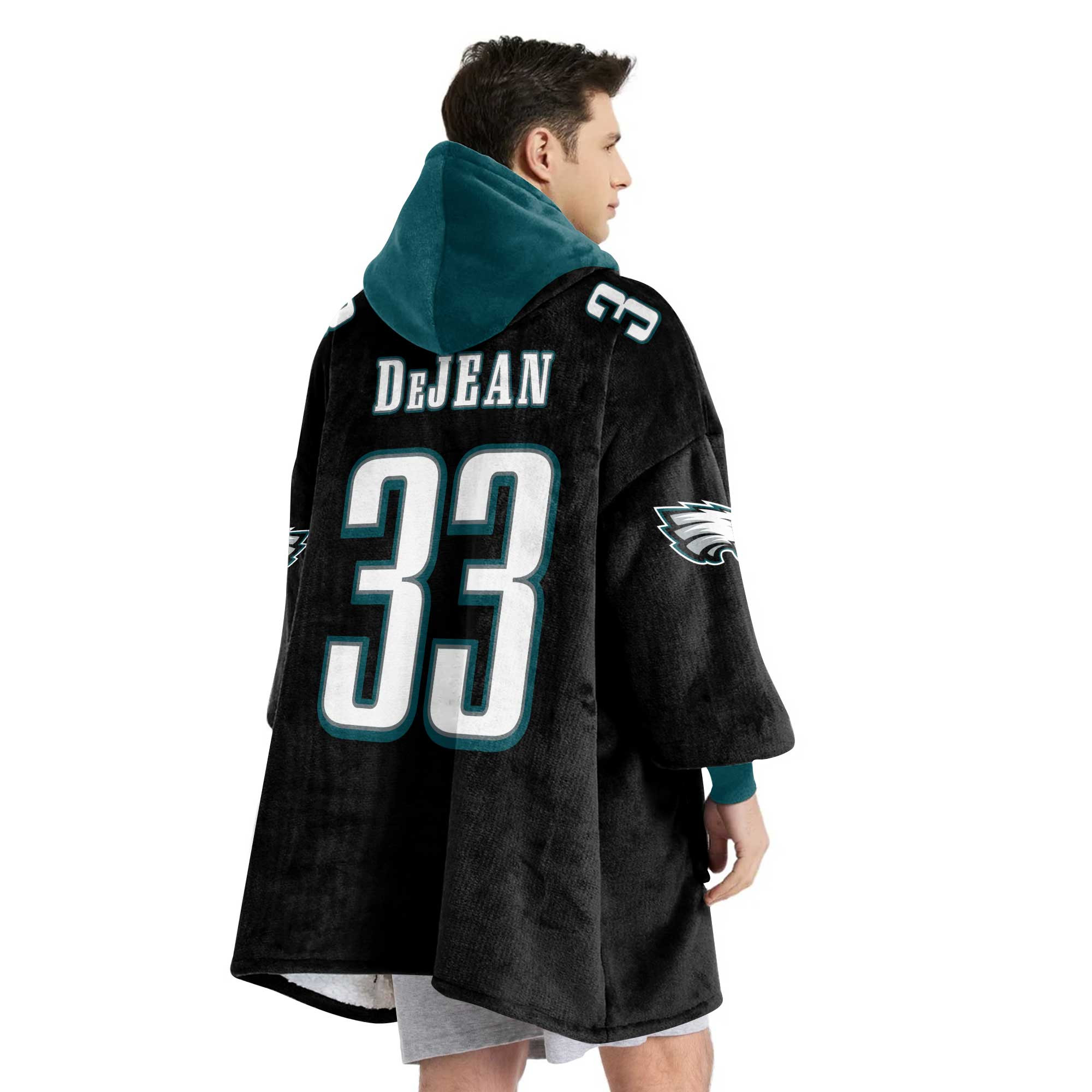 Adult C.D 33 Philadelphia Football Unisex Blanket Hoodie