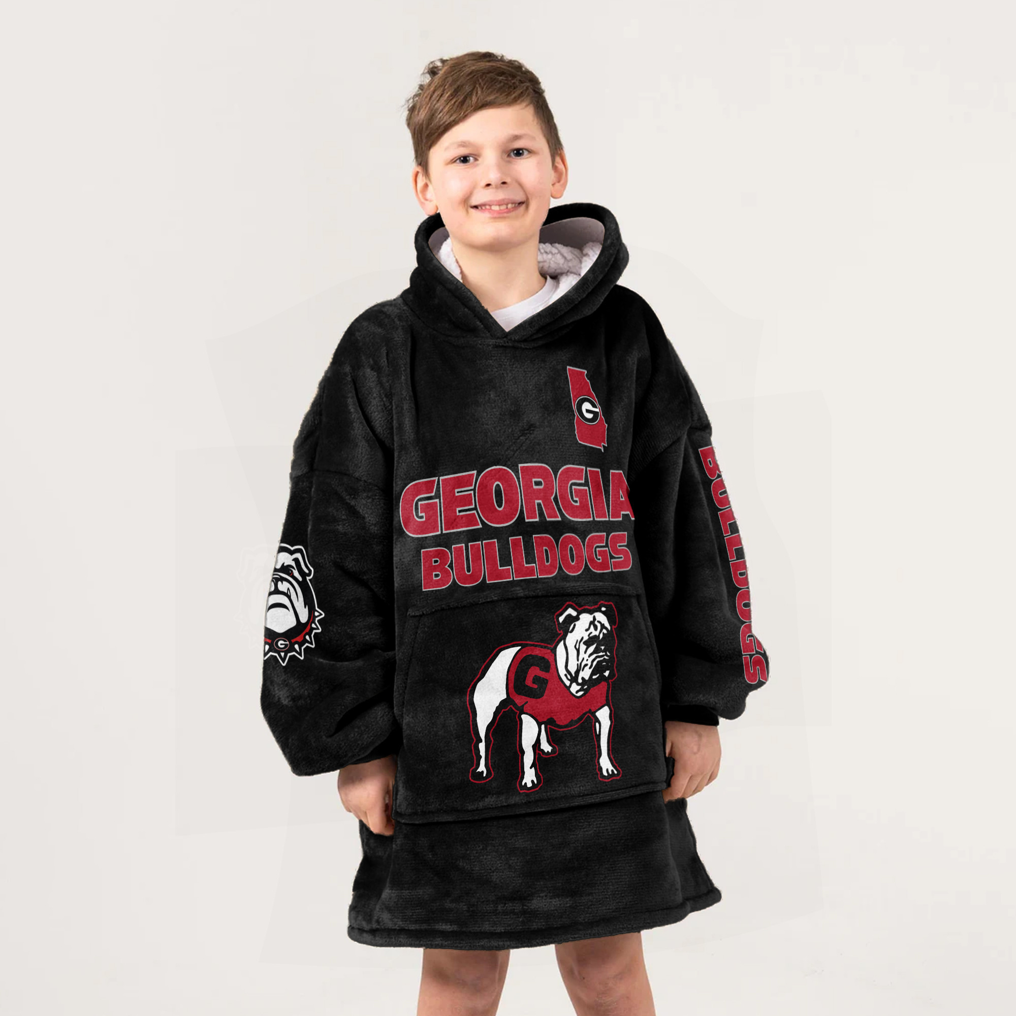 Adult Georgia Football Unisex Blanket Hoodie