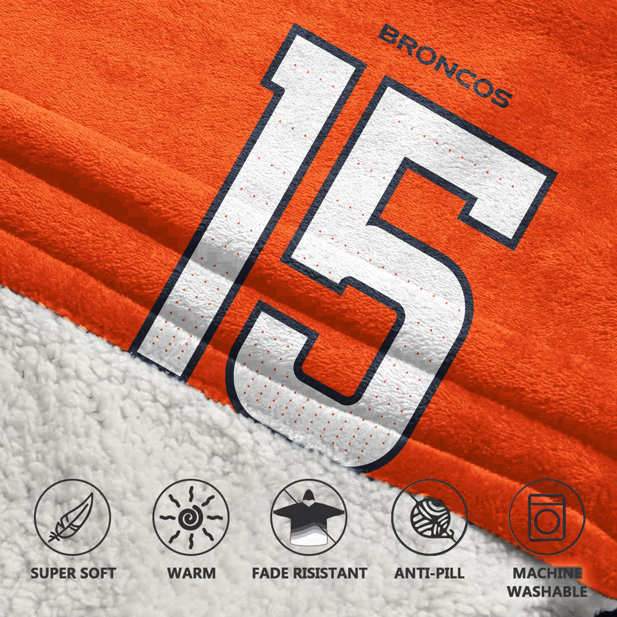 Kid N.B 15 Denver Football Unisex Blanket Hoodie