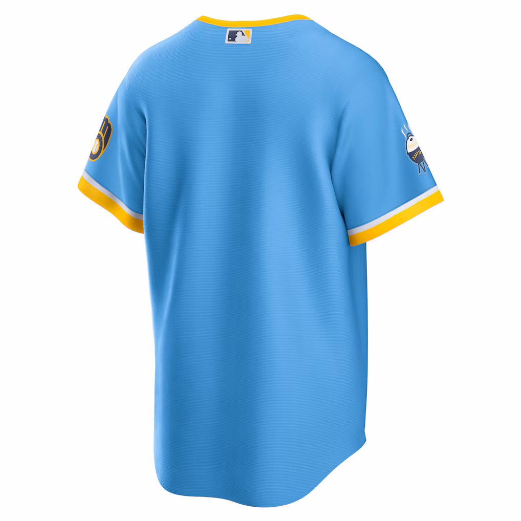 Men's Milwaukee Brewers Powder Blue City Connect Replica Team Jersey