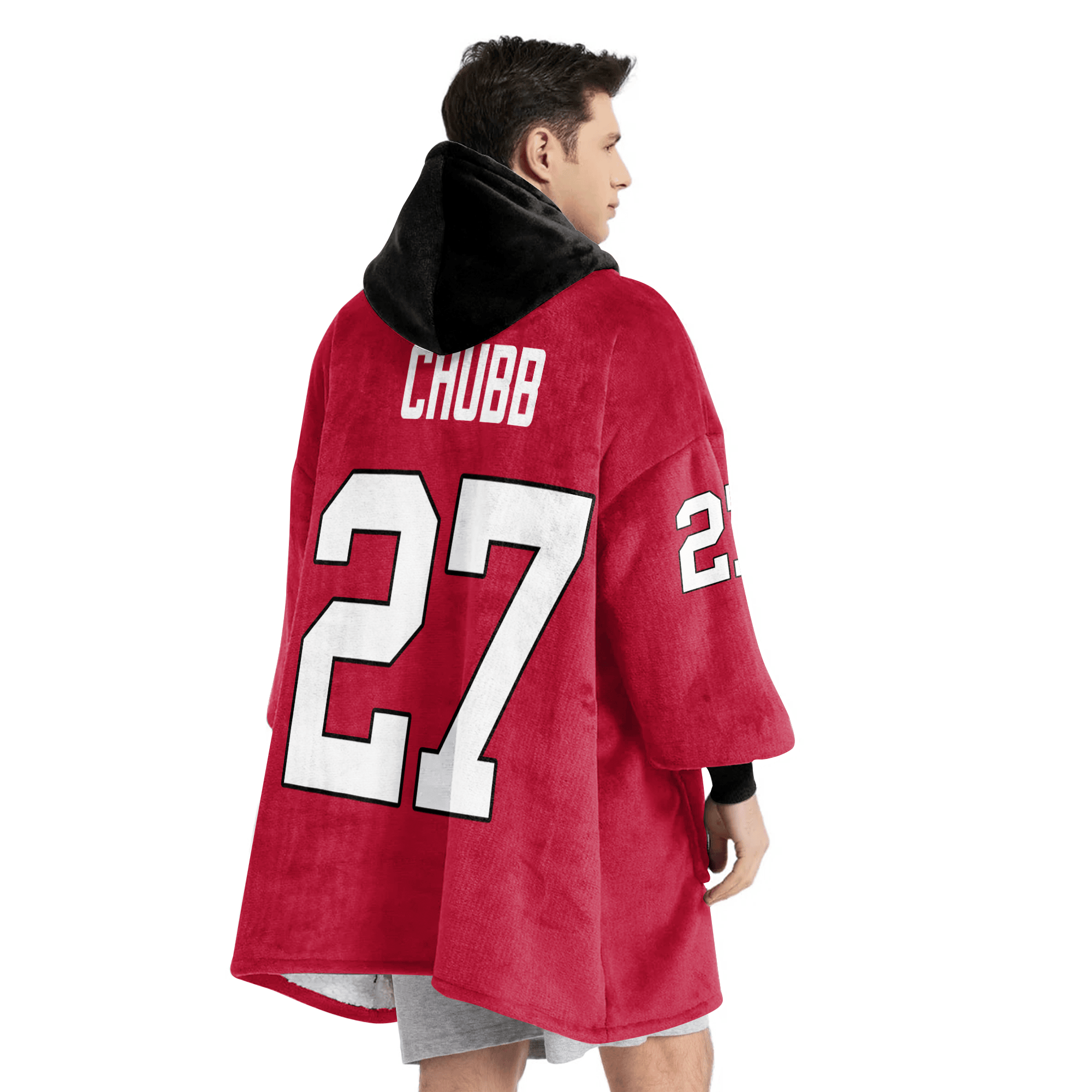 Adult N.C 27 Georgia Football Unisex Blanket Hoodie