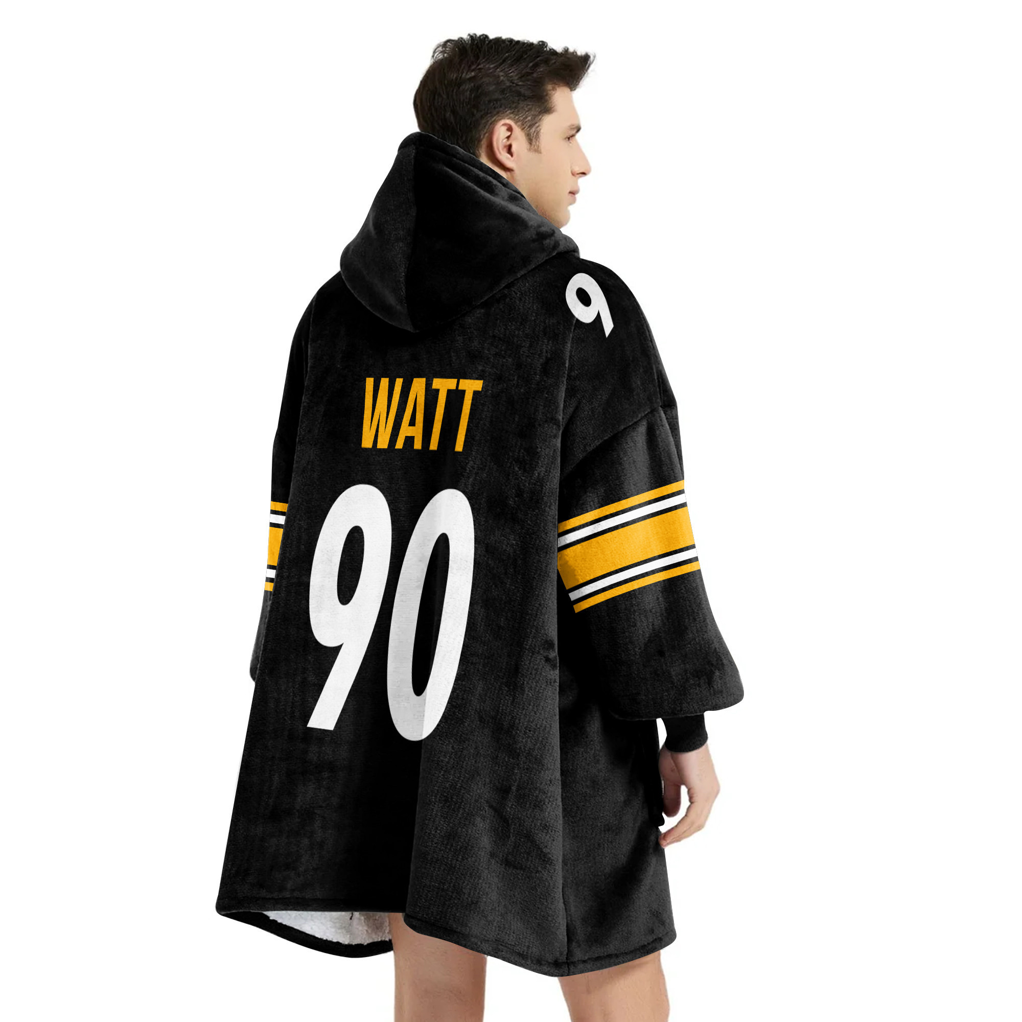 Adult 90 Pittsburgh Football Unisex Blanket Hoodie